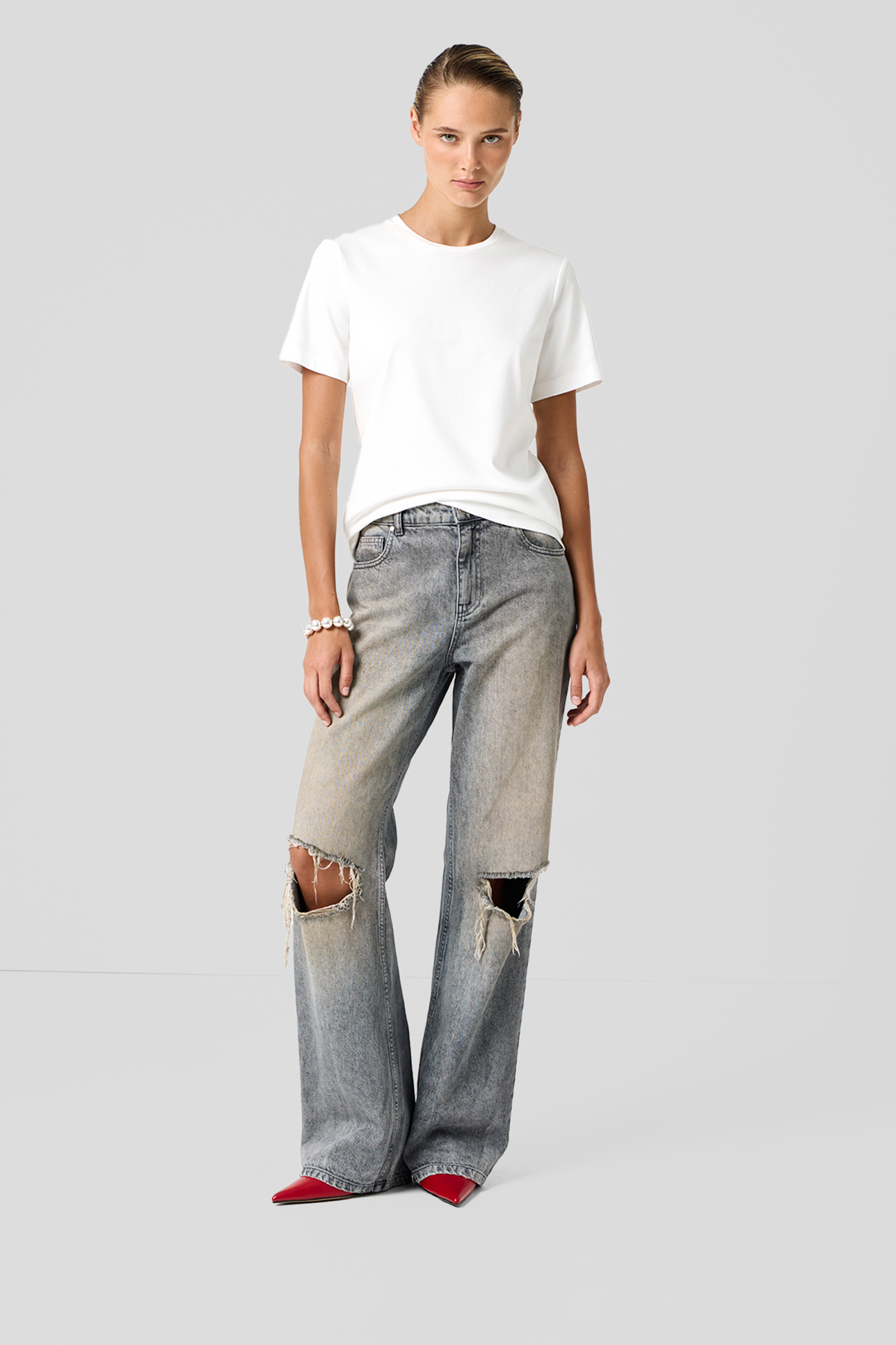 Футболка базовая из мягкого хлопка молочного цвета, L
Футболка базовая из мягкого хлопка молочного цвета, L