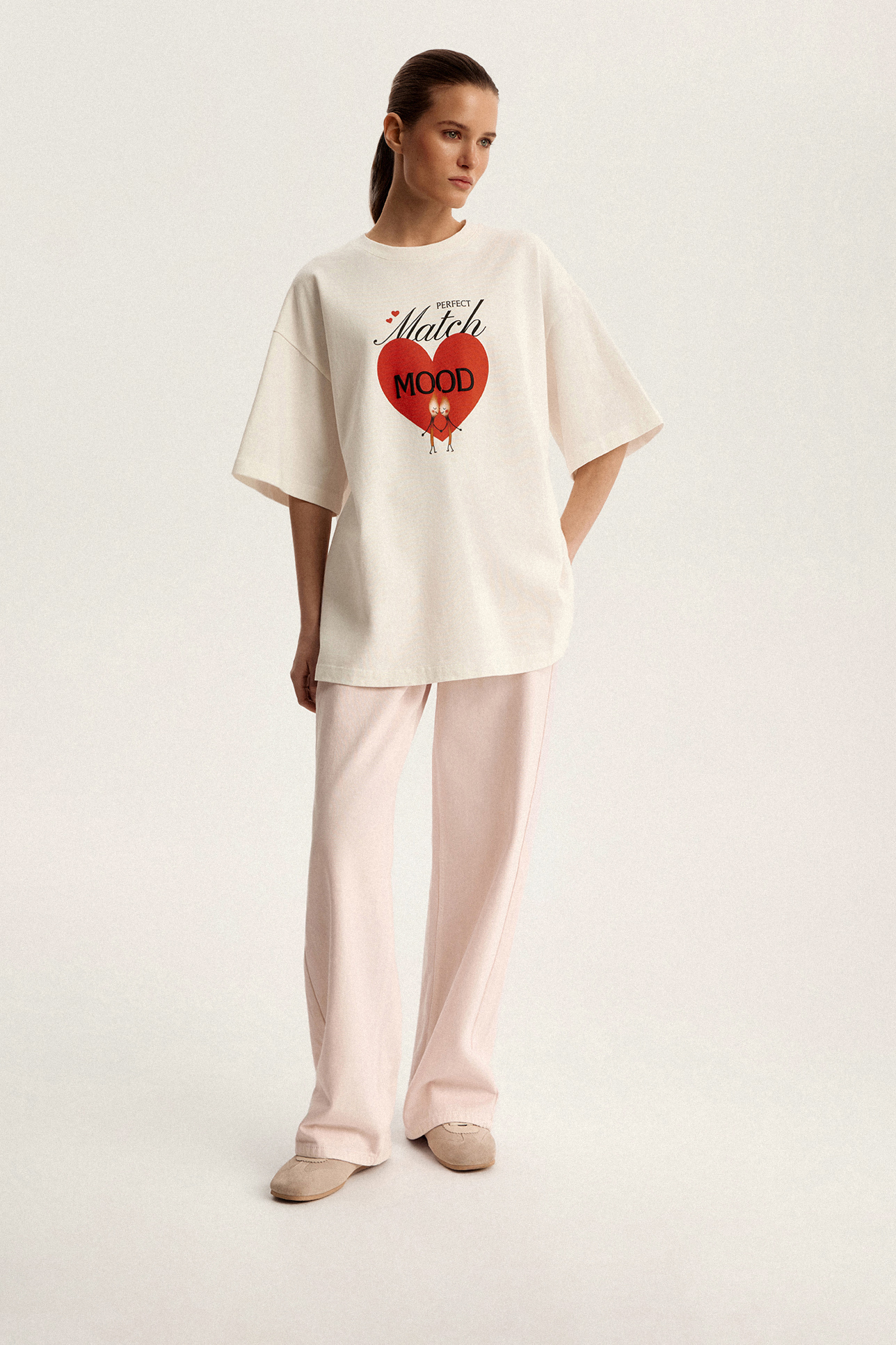 

Футболка Vintage Vibe с вышивкой на спинке, XS