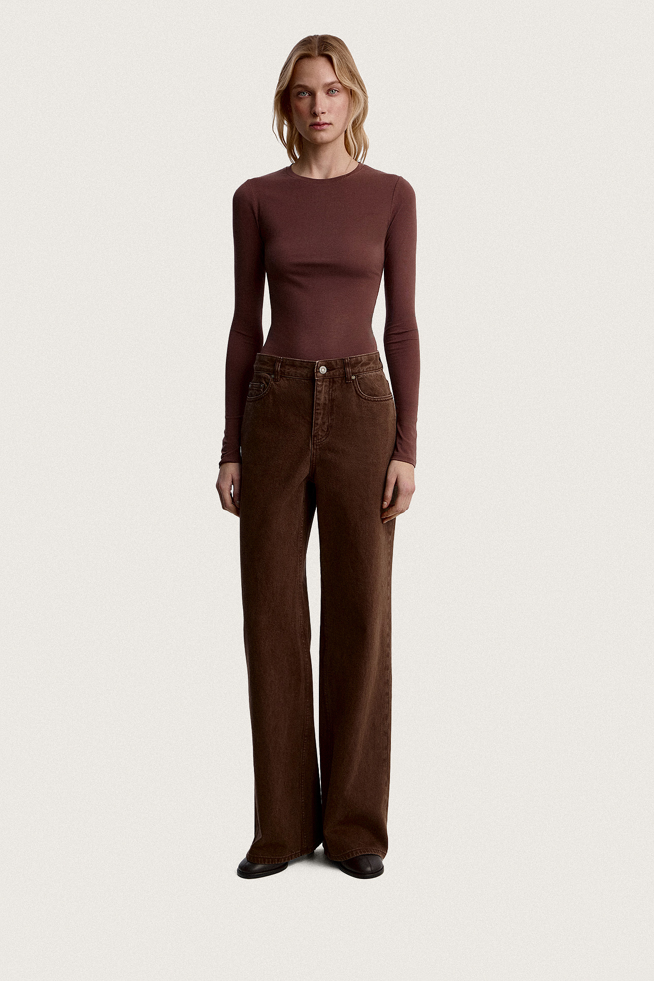 

Лонгслив облегающий из микромодала, M