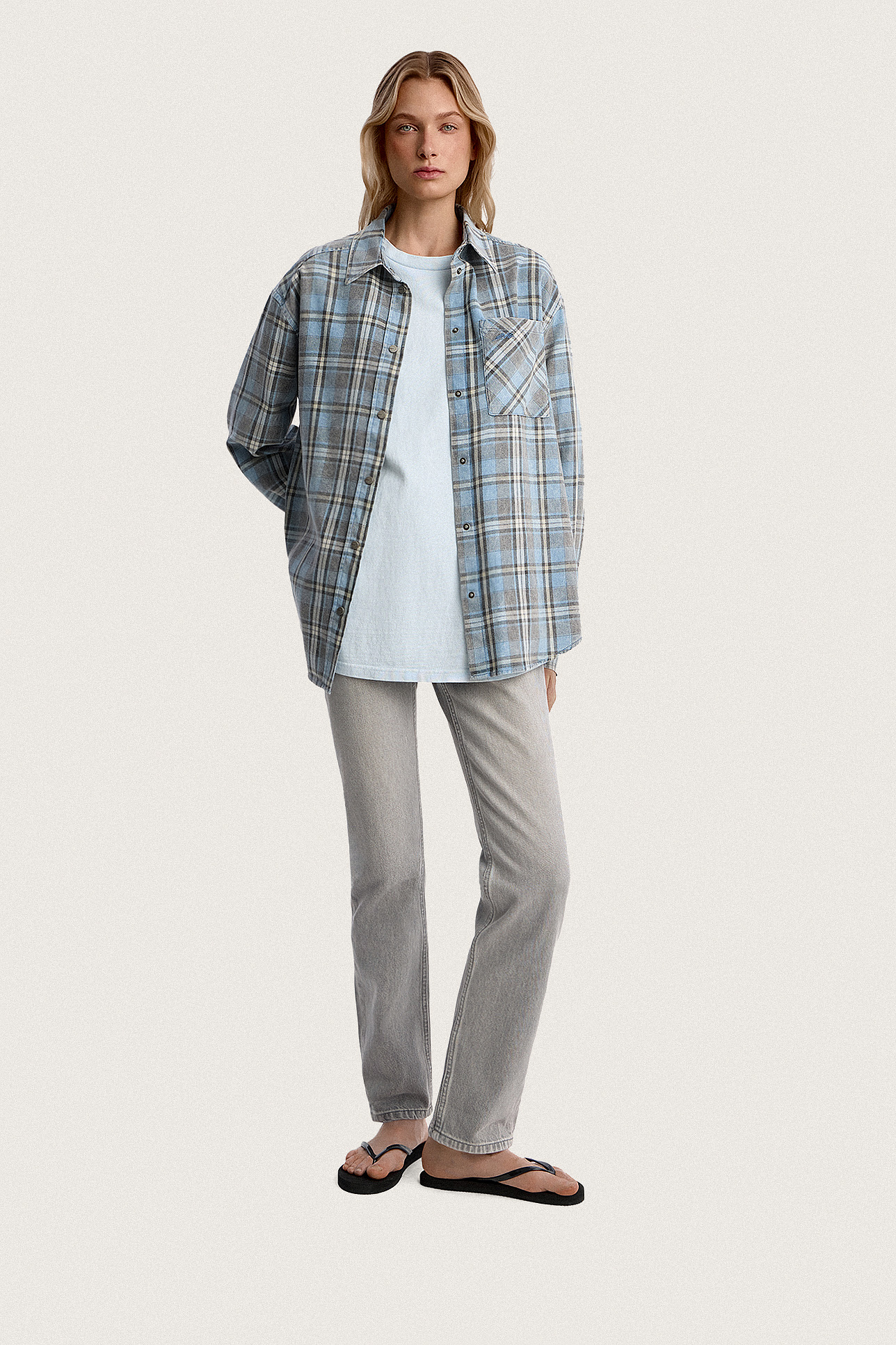 

Рубашка объемная с эффектом варки, XXS