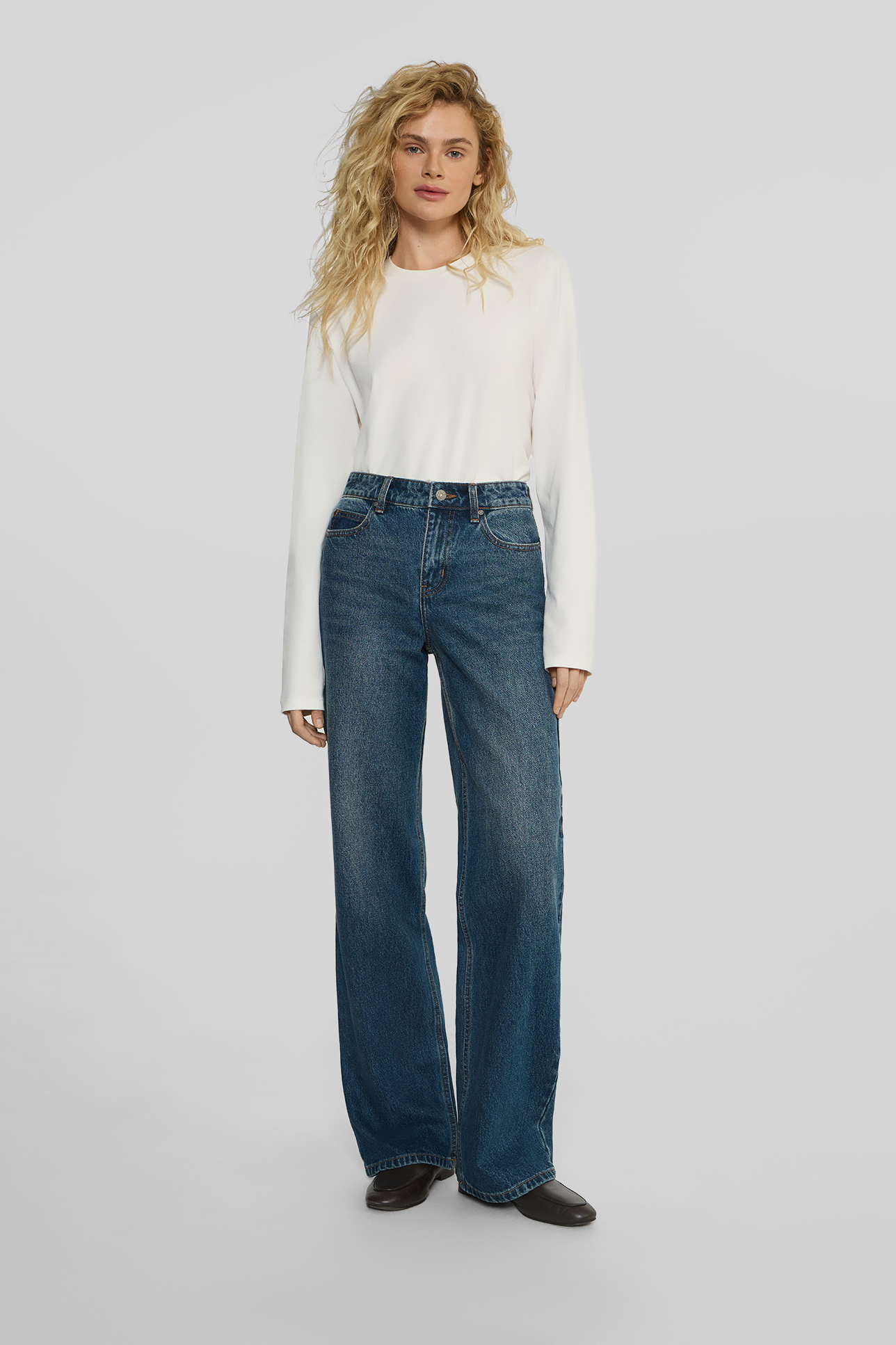 

Джинсы Wide leg WL106 синего цвета, 30/30