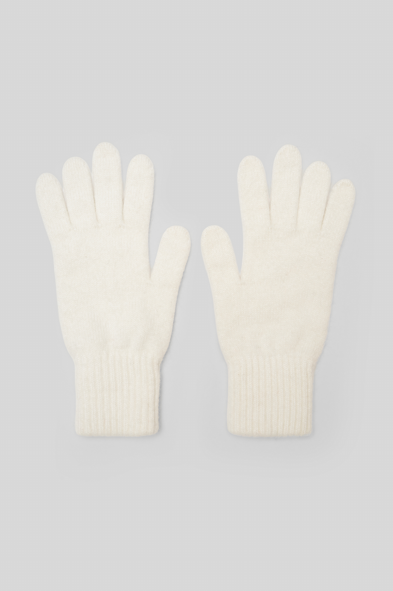 

Перчатки с шерстью енота молочного цвета, OS