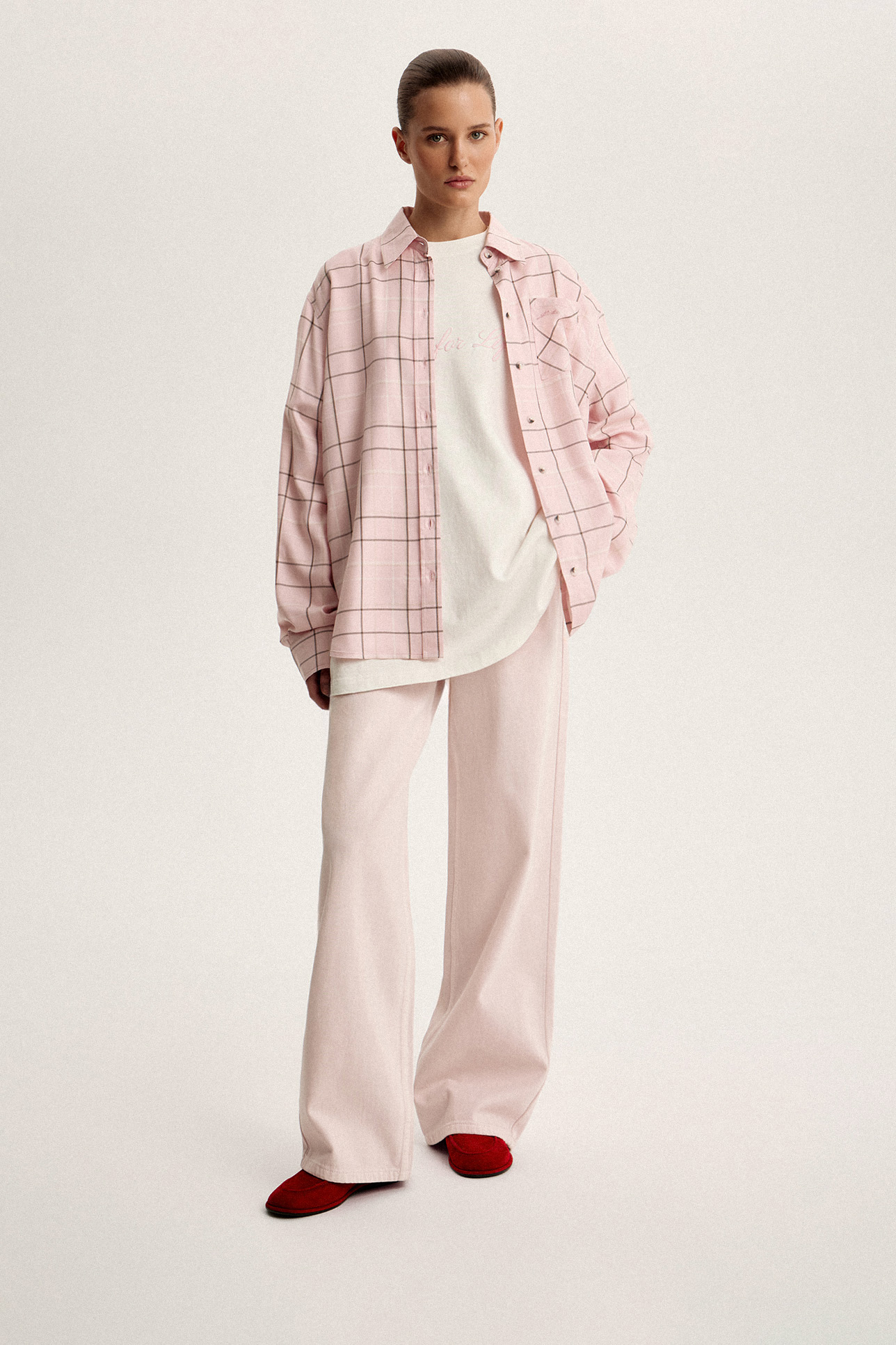 

Джинсы Relaxed RL202 бледно-розового цвета, 24/32