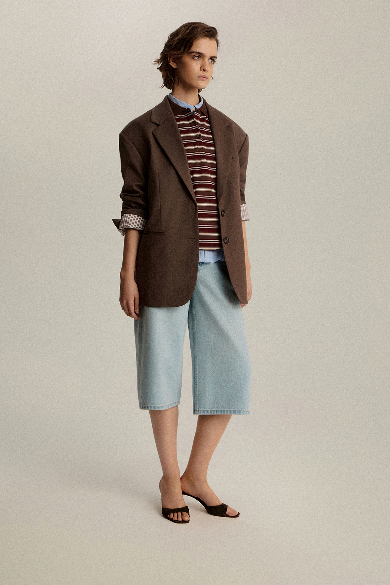 

Бермуды удлиненные из денима, 25