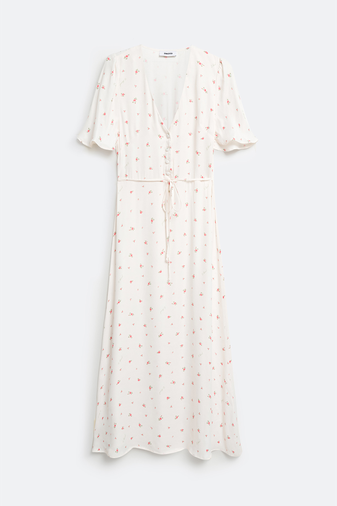 

Платье с принтом молочного цвета, S