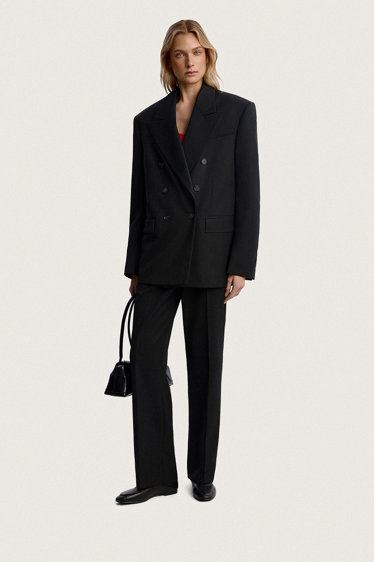 

Жакет полушерстяной двубортный, L