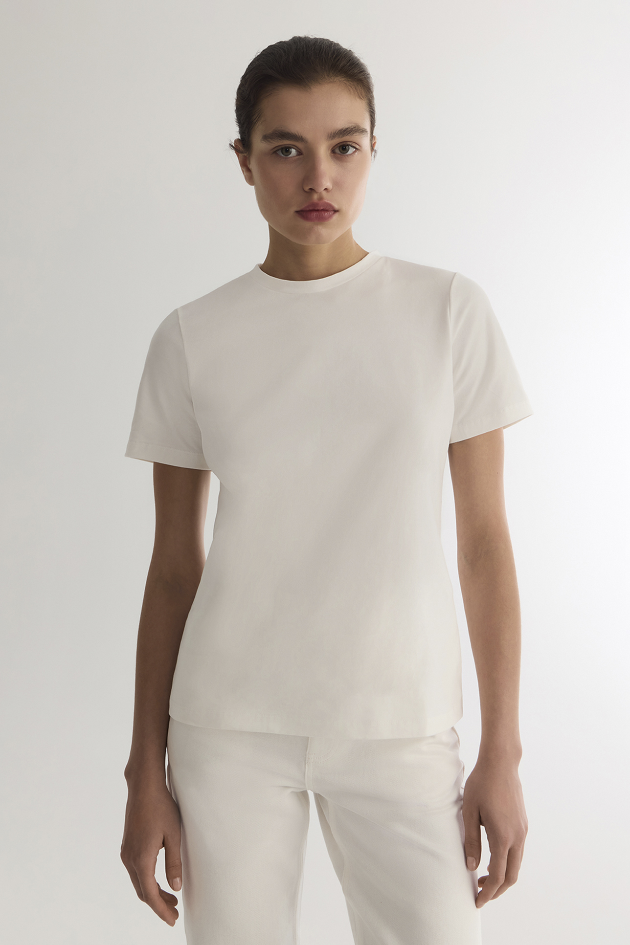 

Футболка basic soft молочного цвета, XS