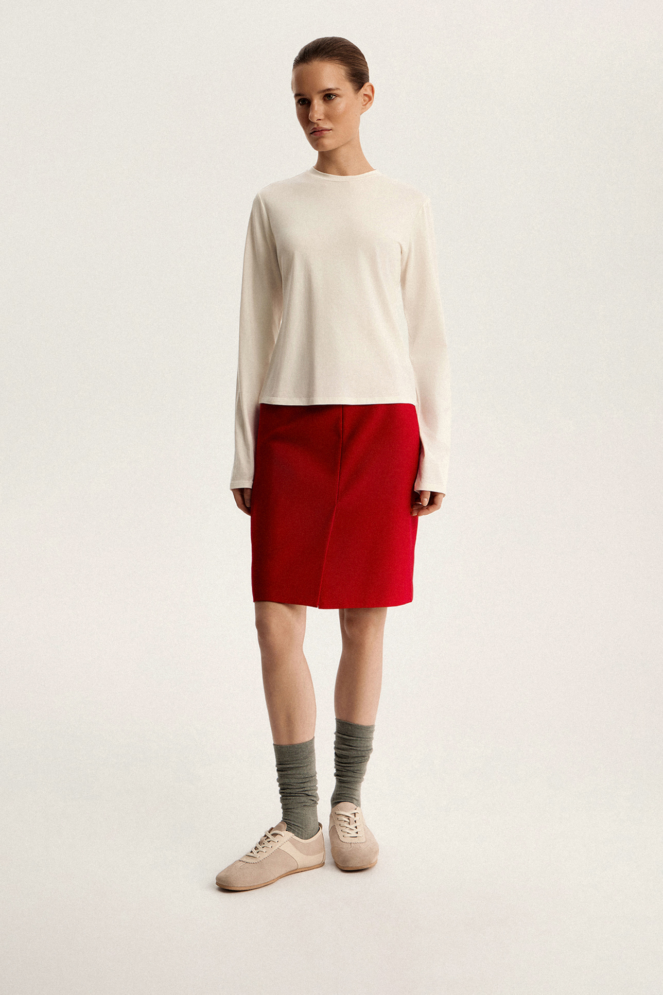 

Лонгслив из хлопка с модалом, L