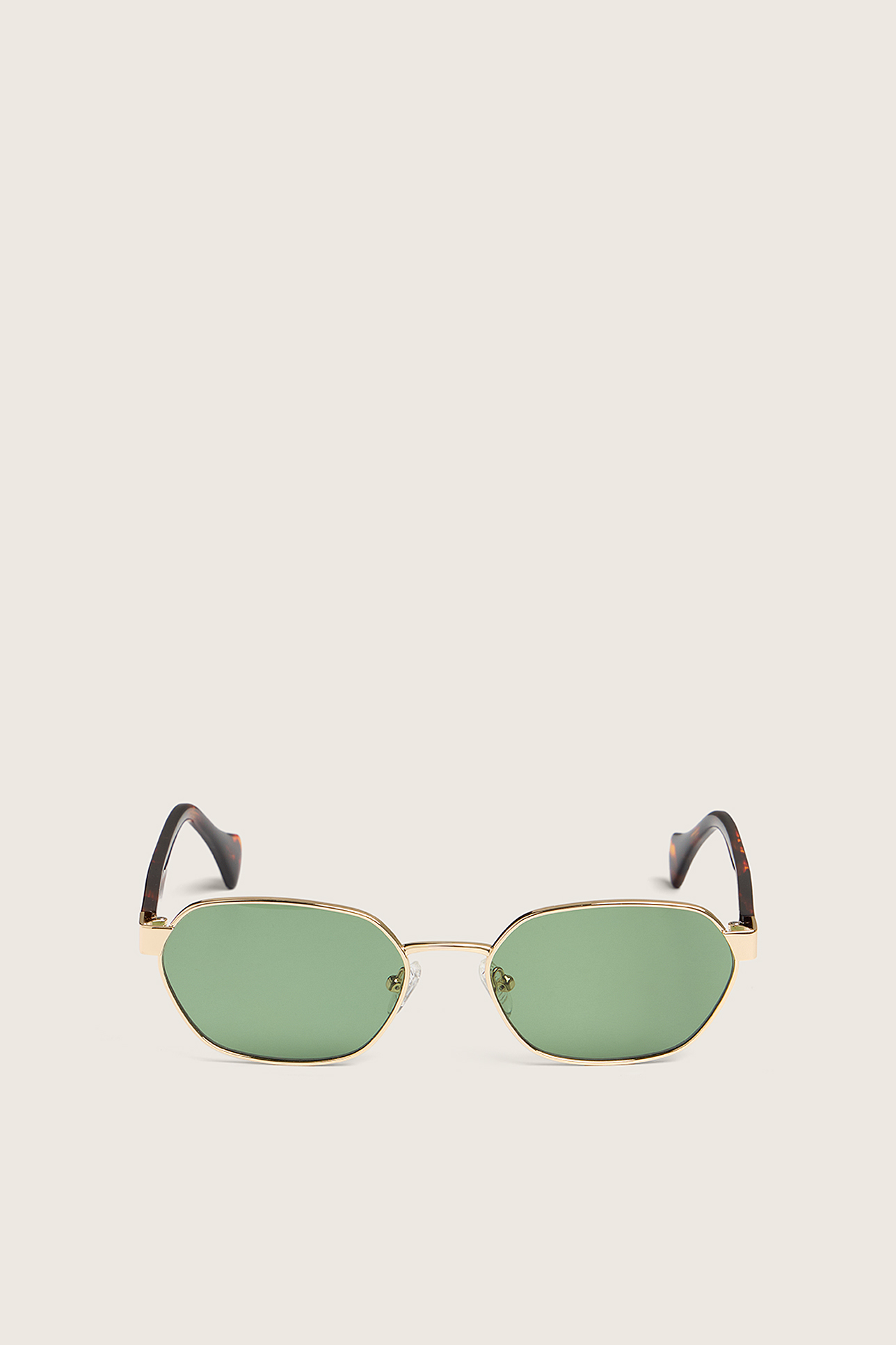 

Солнцезащитные очки в овальной металлической оправе, OS