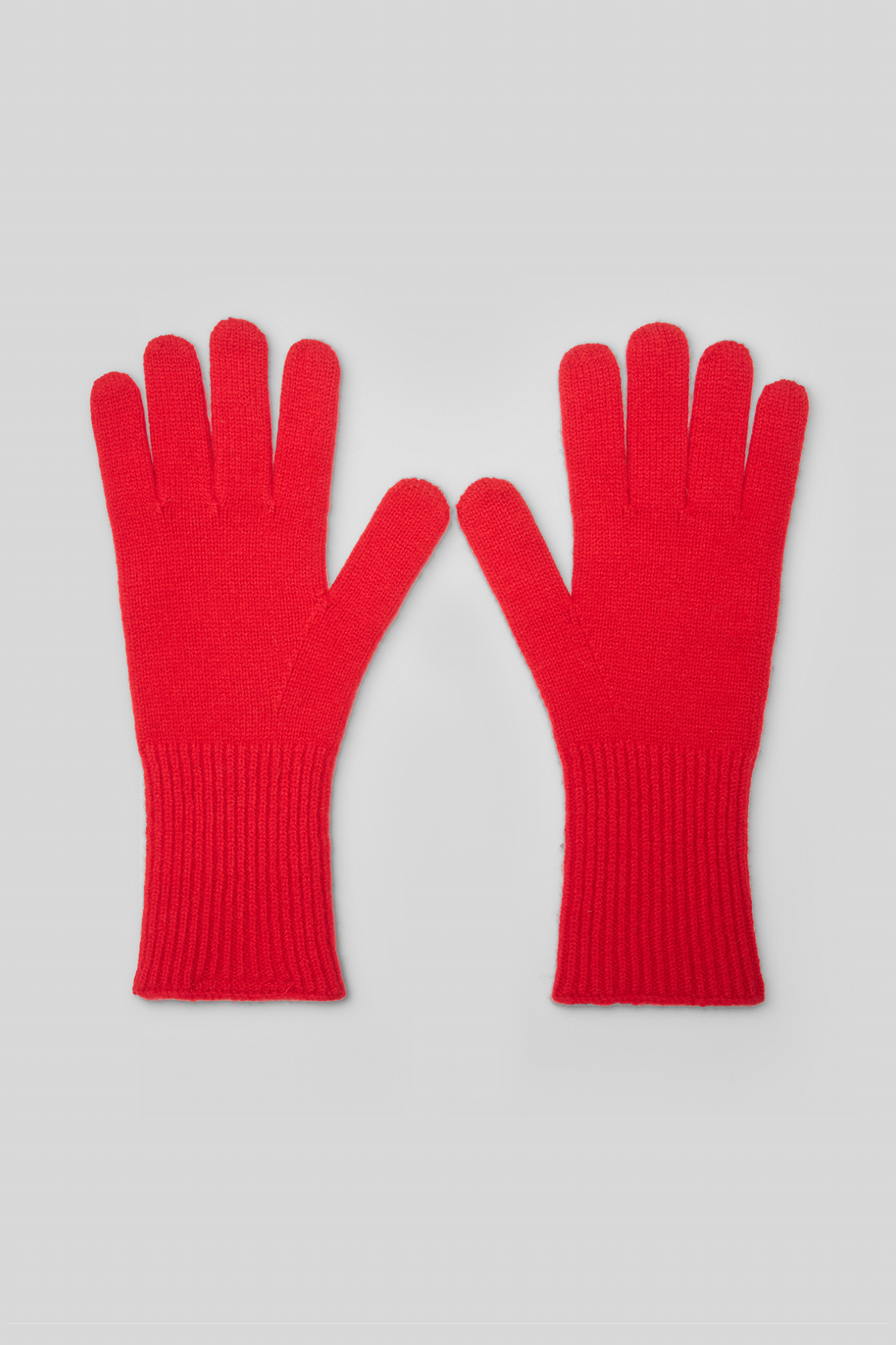 

Перчатки из шерсти мериноса красного цвета, OS