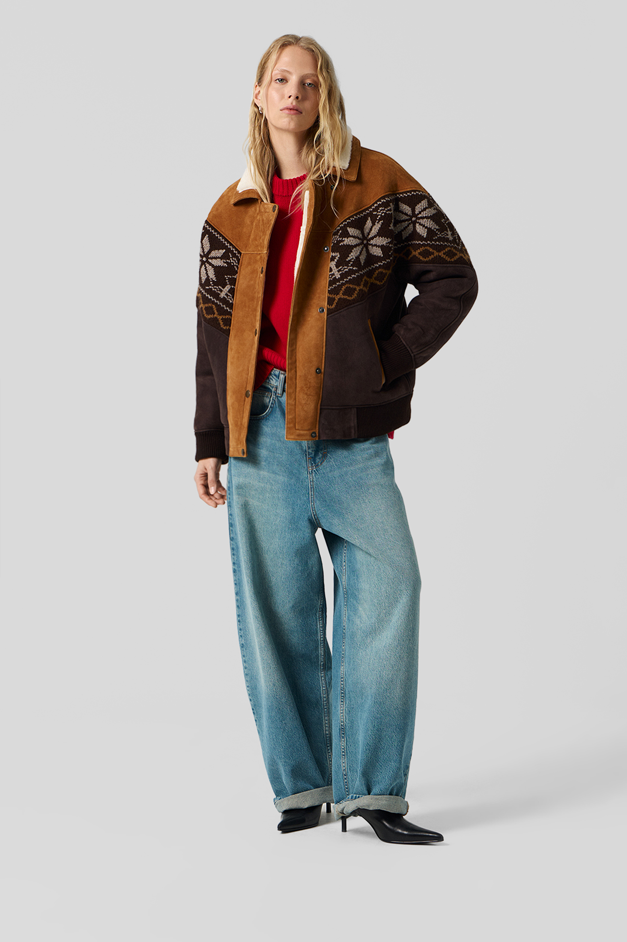 

Дубленка коричневого цвета, OS