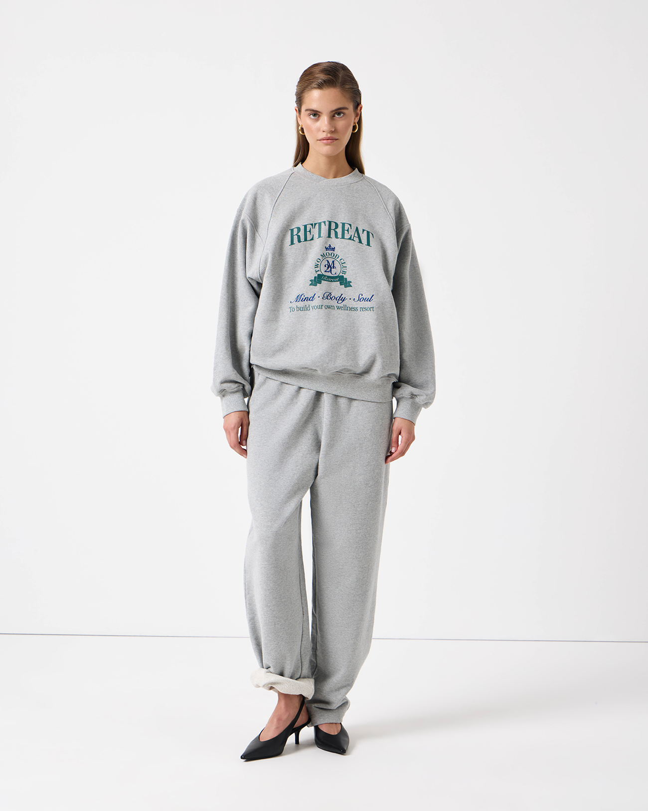 

Толстовка с резами серого цвета, S