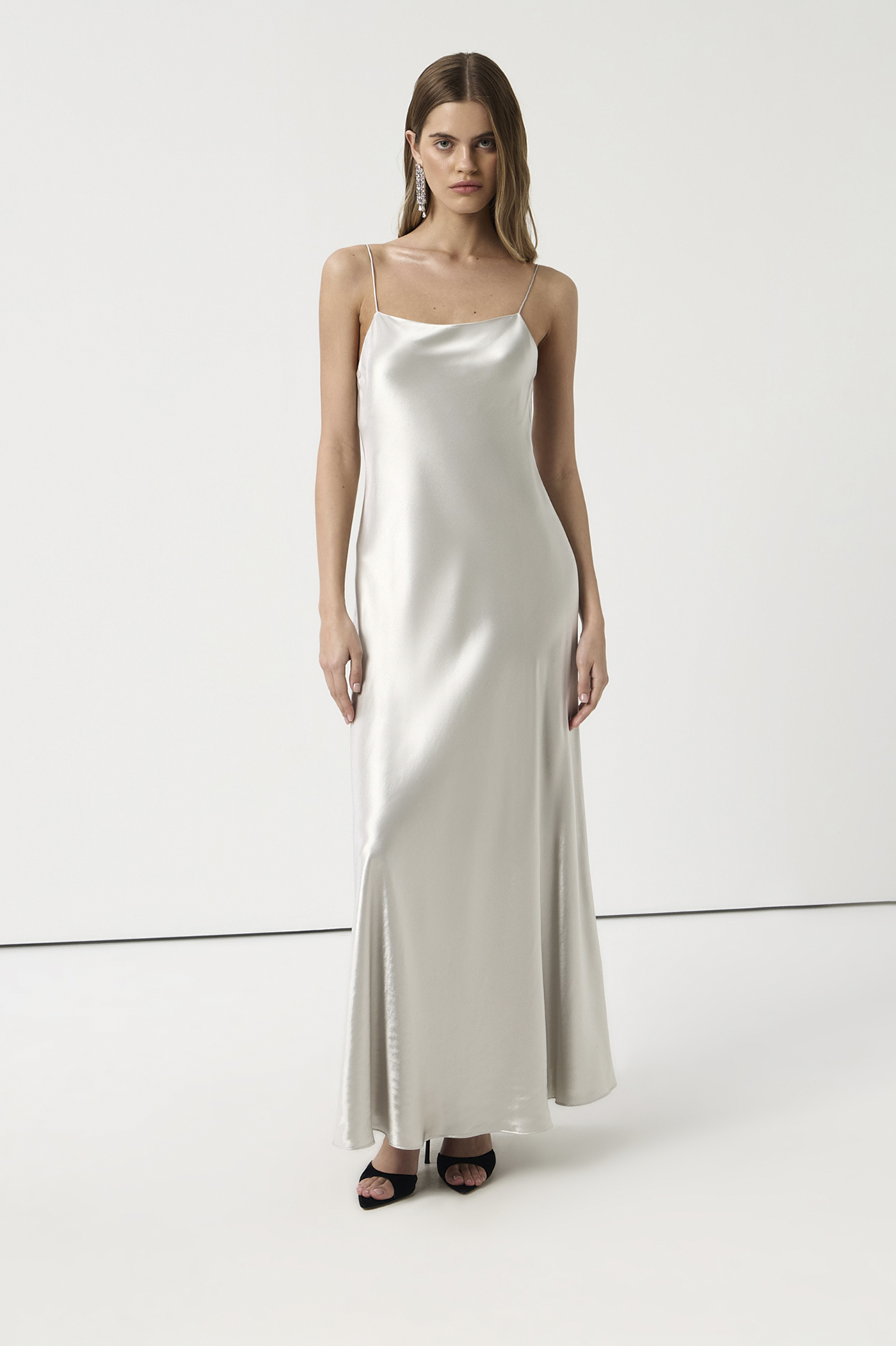 

Платье-комбинация серого цвета, XS