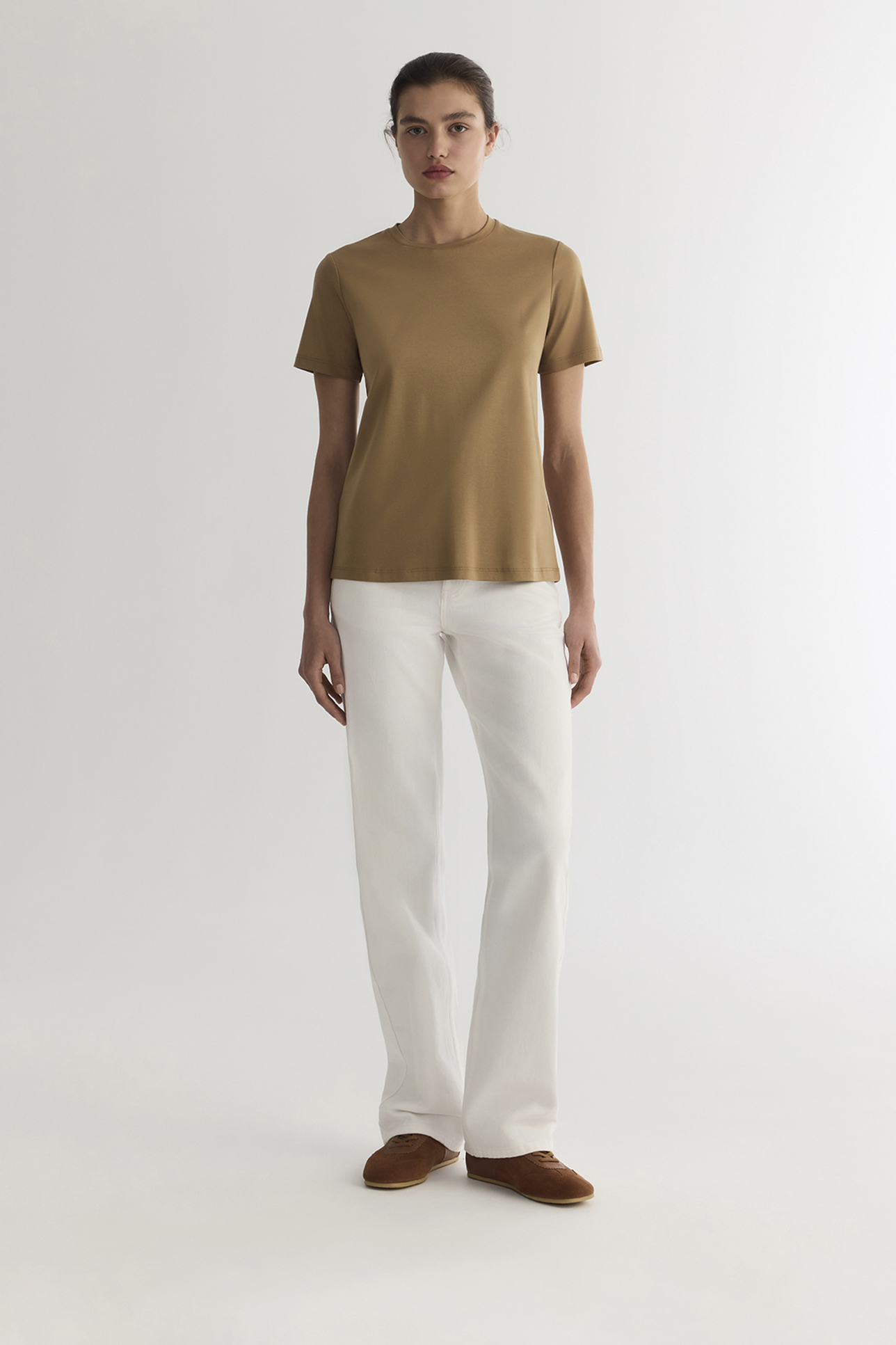 

Футболка basic кофейного цвета, XXS