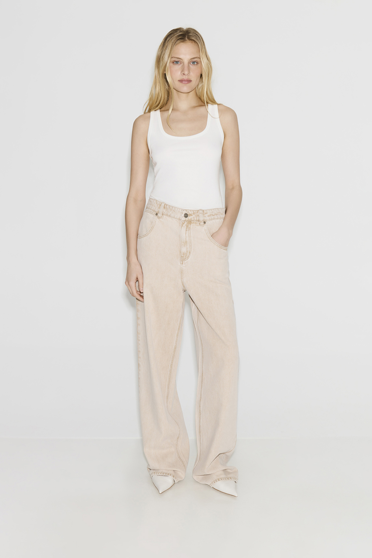 

Джинсы Relaxed RL200 бежевого цвета, 30/32