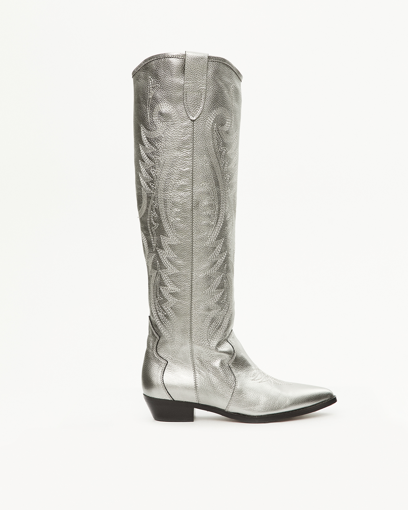 

Ковбойские сапоги серебряного цвета, 41