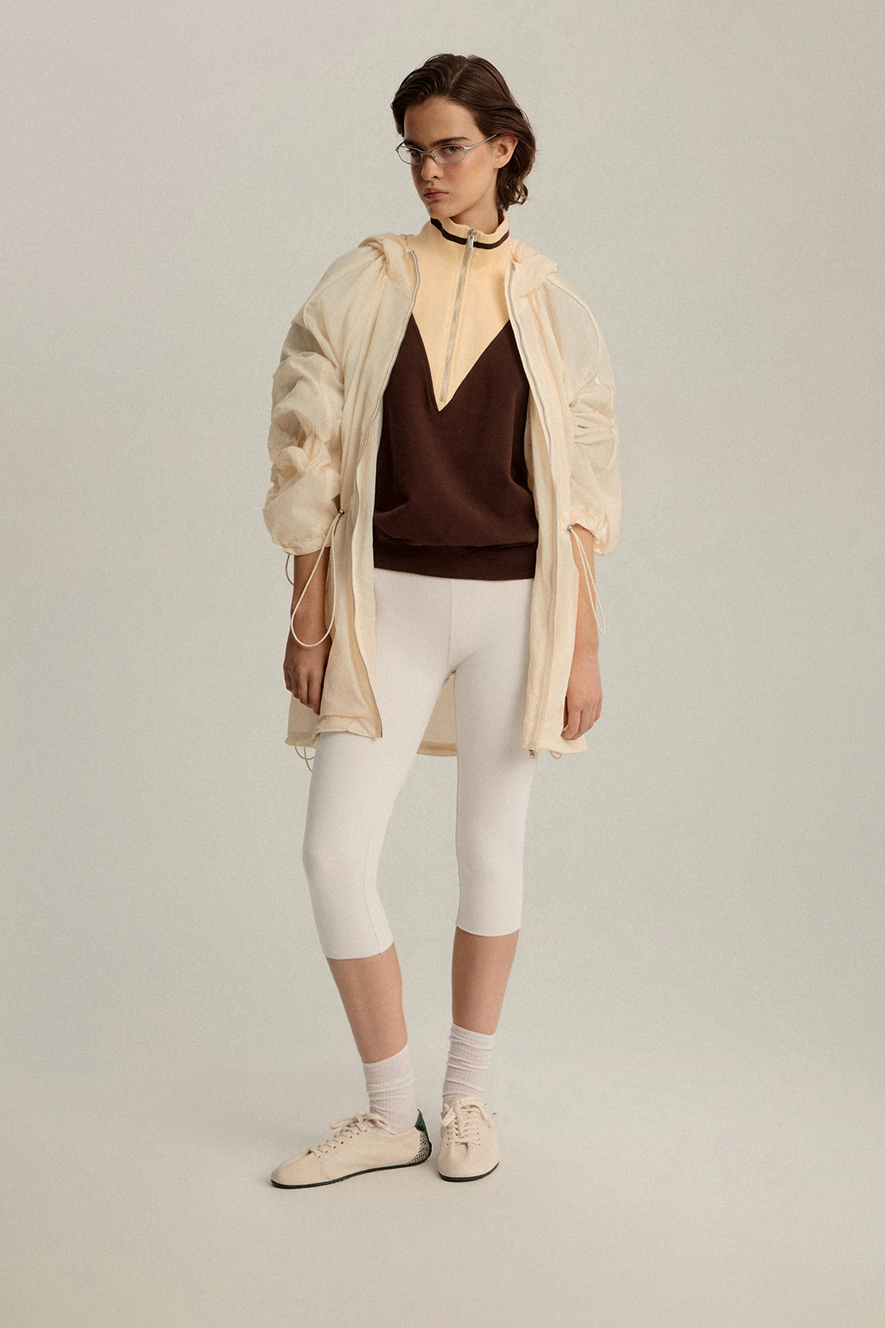 

Леггинсы укороченные, M