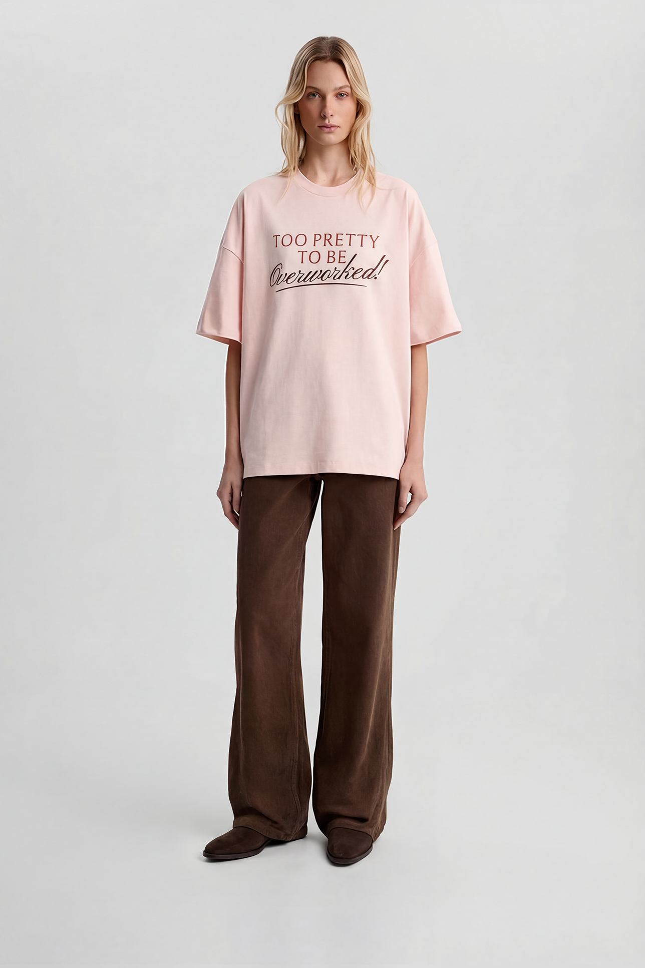 

Футболка Oversize из хлопка с принтом, M