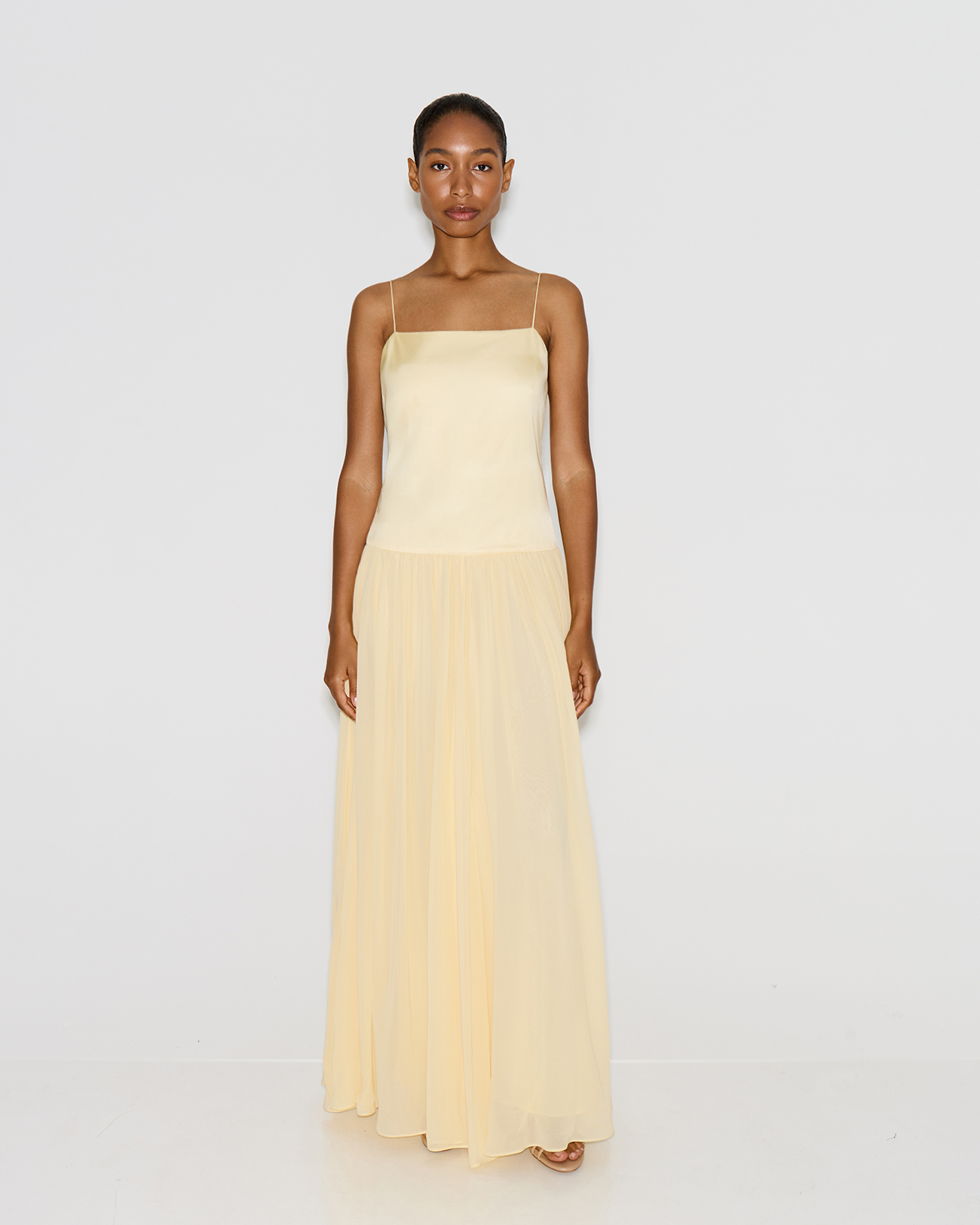 

Платье макси желтого цвета, L