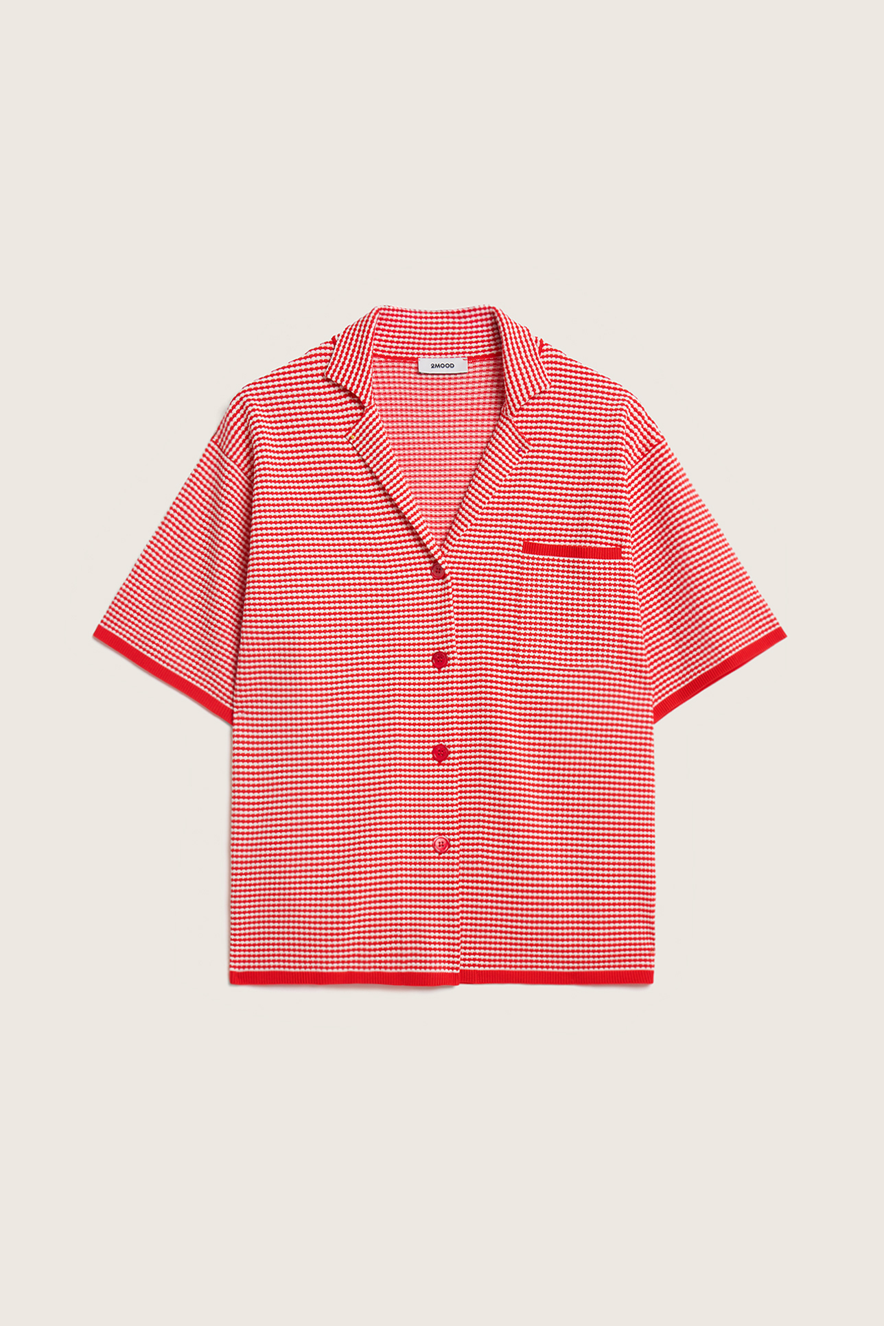 

Рубашка в полоску красного цвета, L