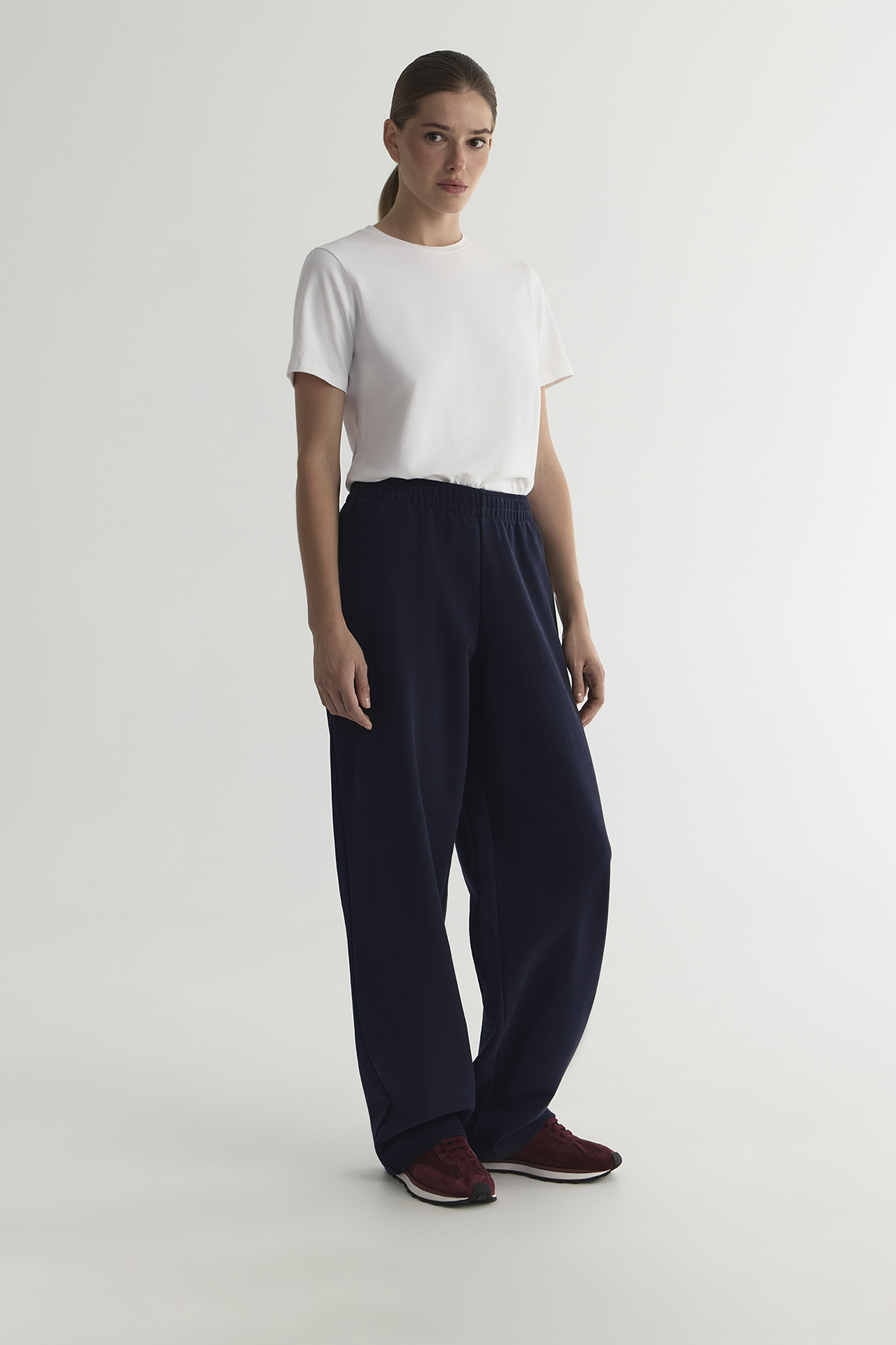 

Брюки из футера синего цвета, XS