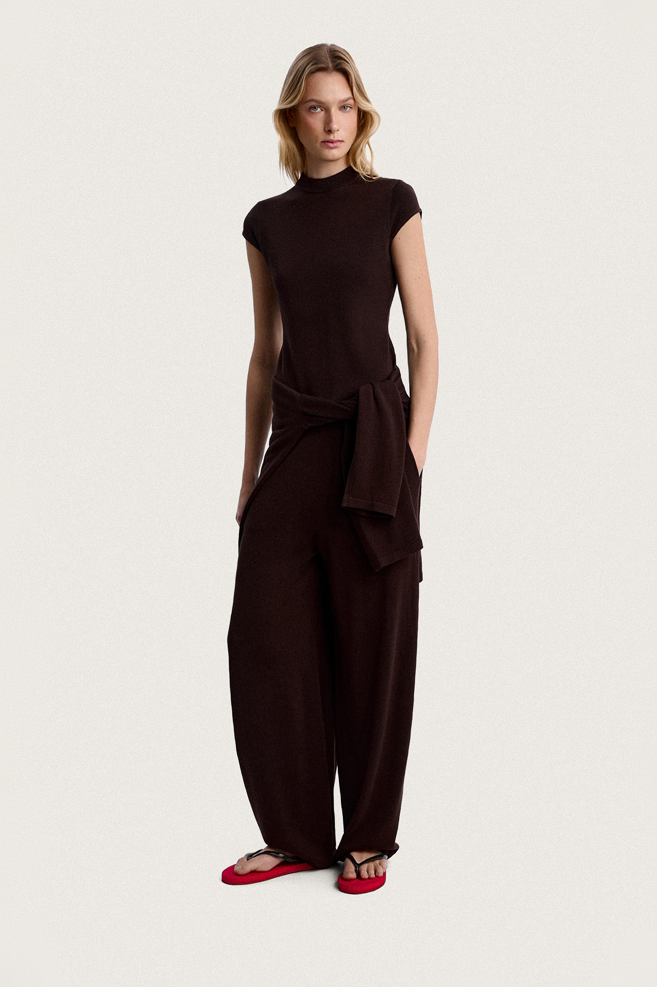 

Брюки из тенселя с добавлением шерсти, S