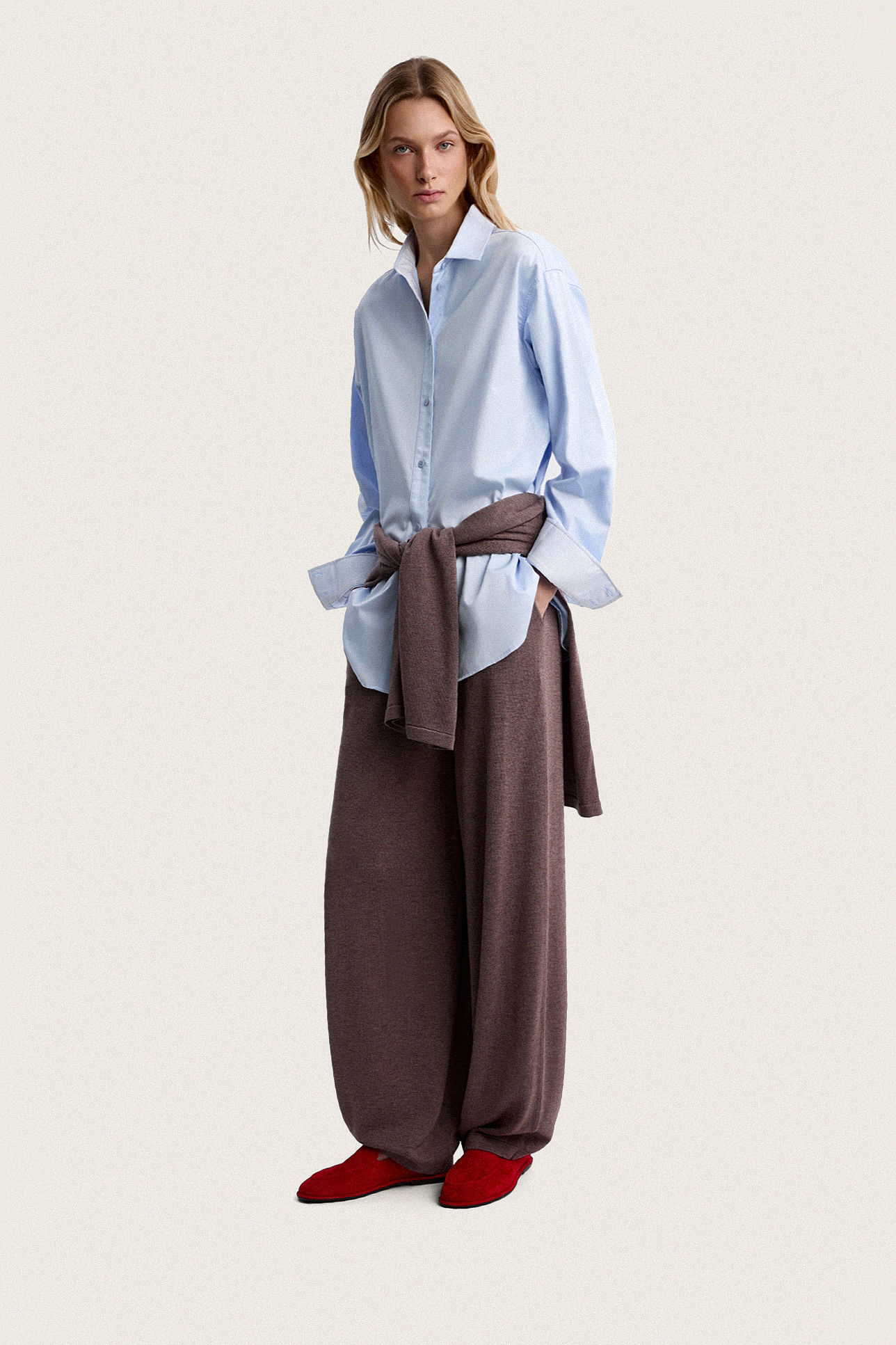 

Брюки из тенселя с добавлением шерсти, S