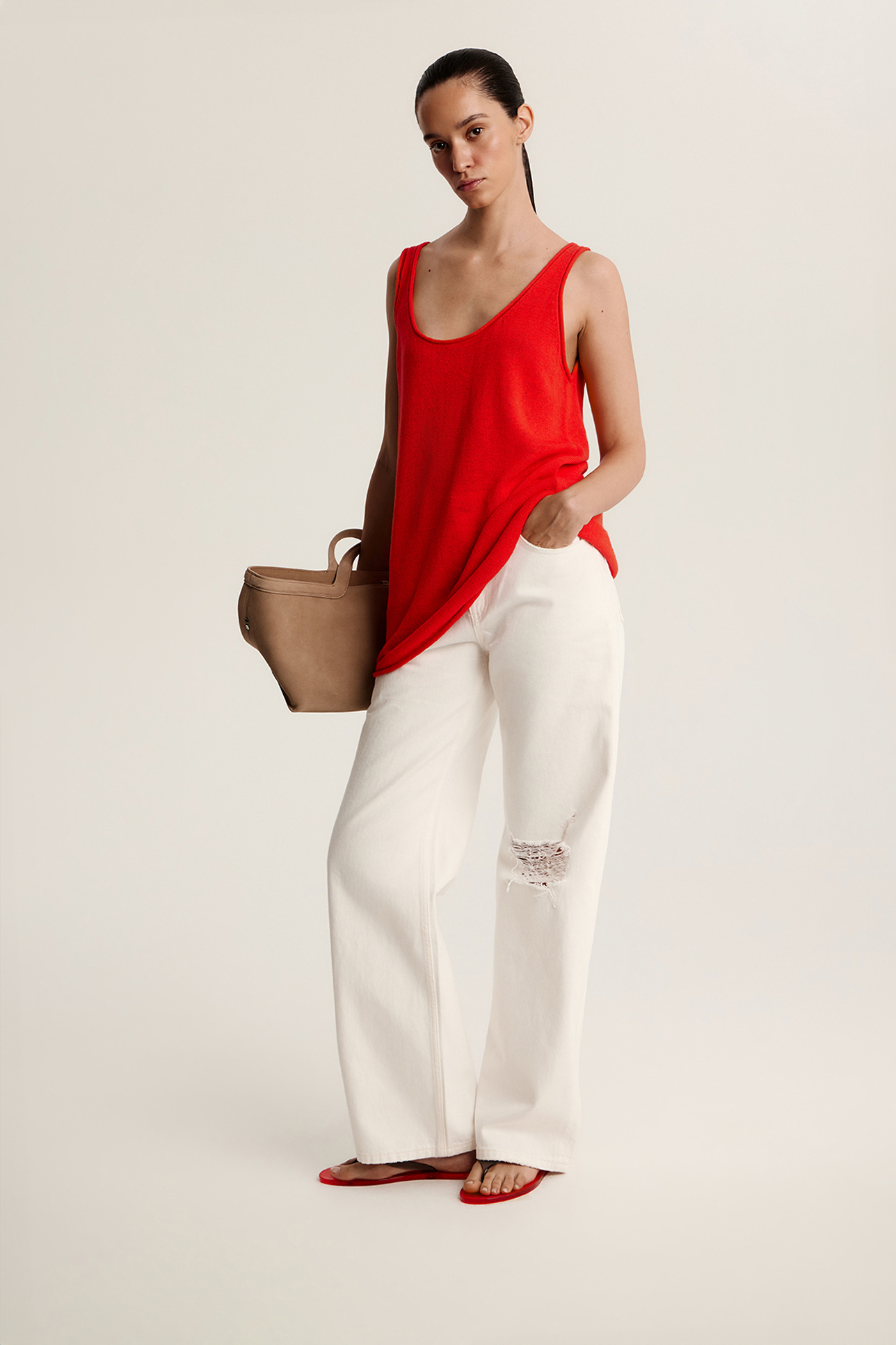 

Джинсы прямые с разрезами ST209, 25/32