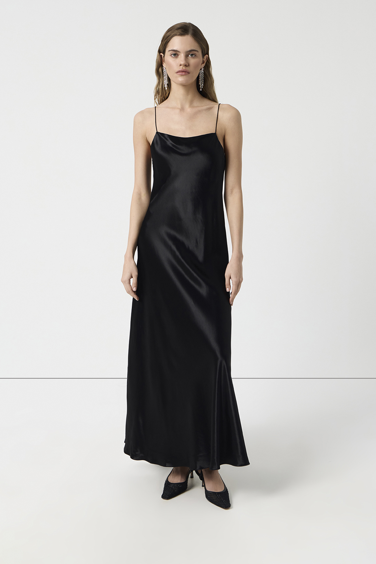 

Платье-комбинация черного цвета, XXS