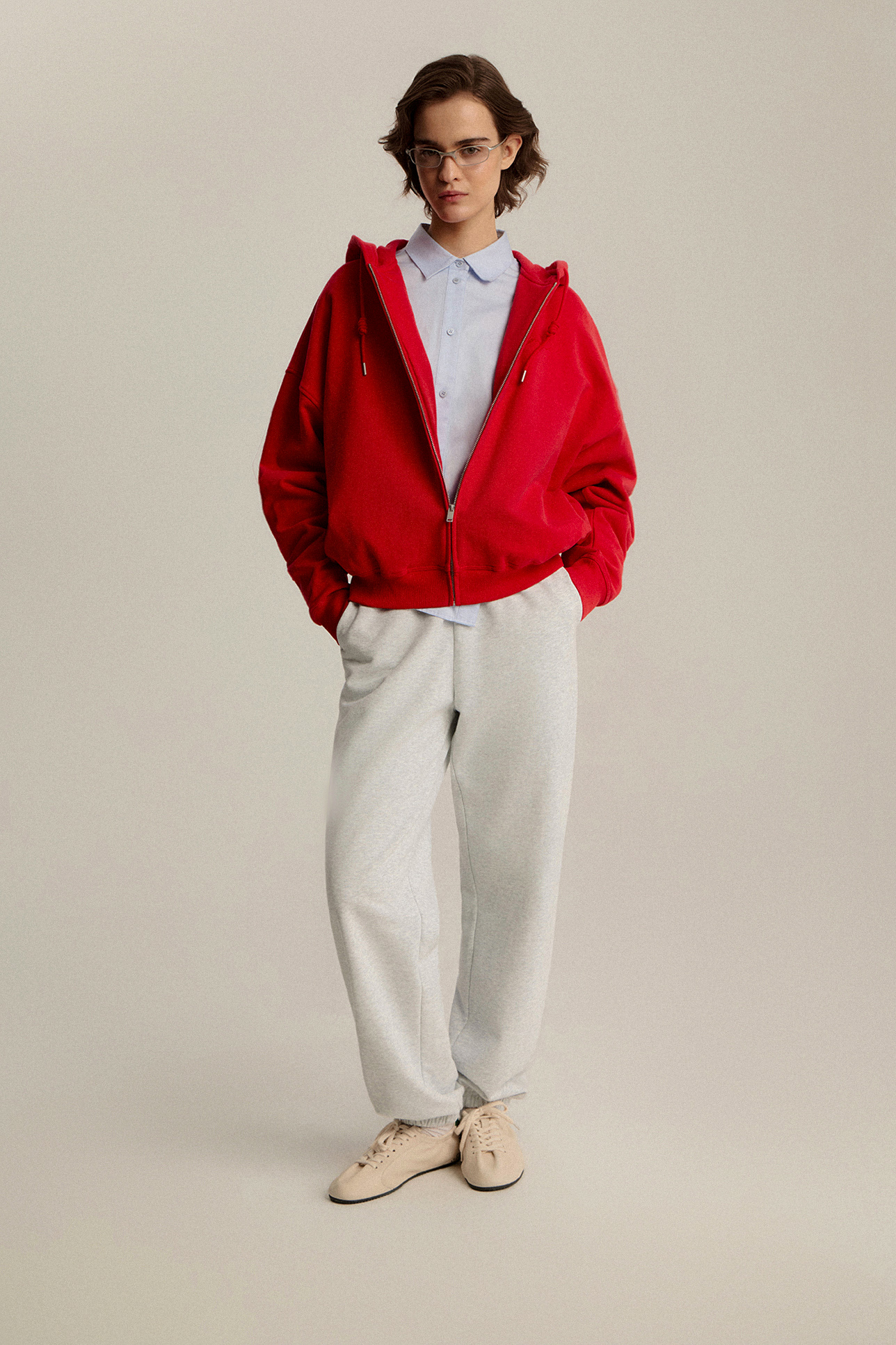 

Худи на молнии с вышивкой, XXS