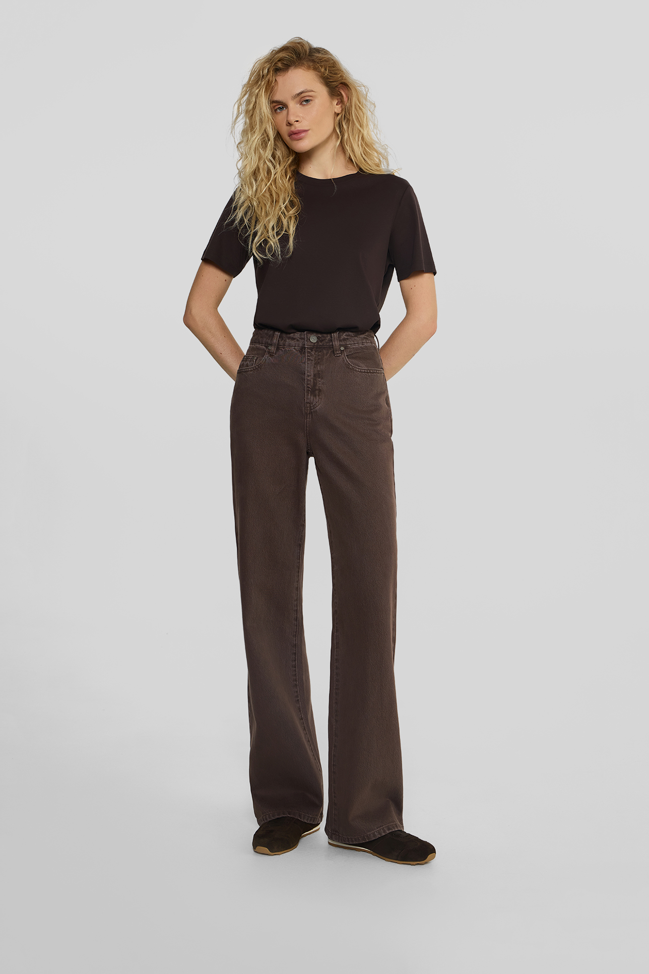 

Джинсы Wide leg WL100 шоколадного цвета, 27/32