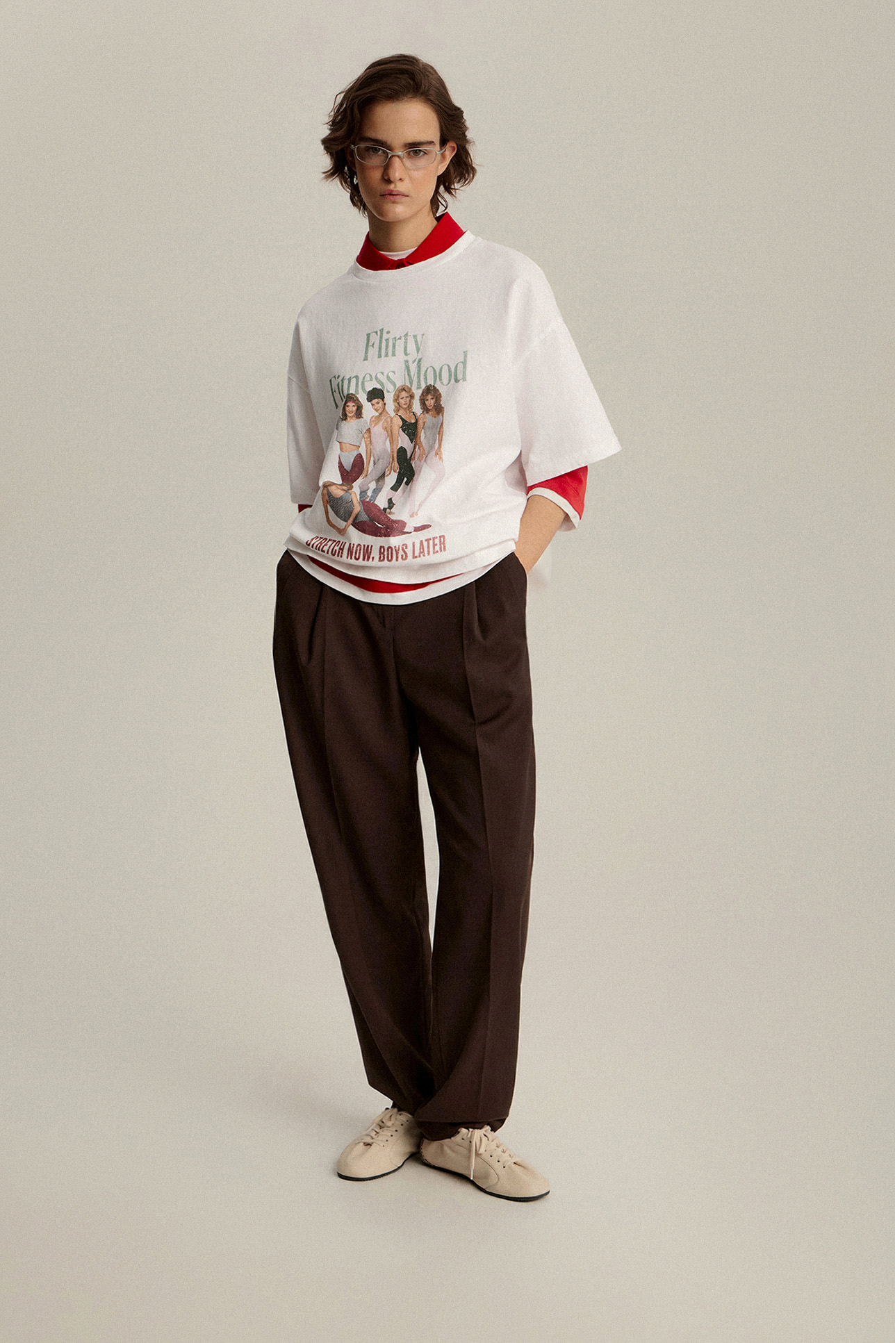 

Футболка с винтажным принтом, XXS