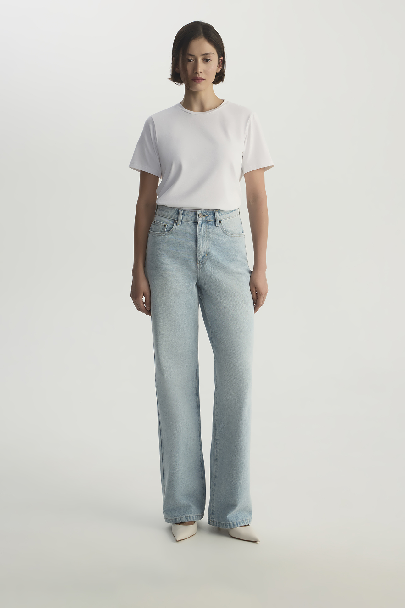 

Джинсы Wide leg WL100 голубого цвета, 24/32