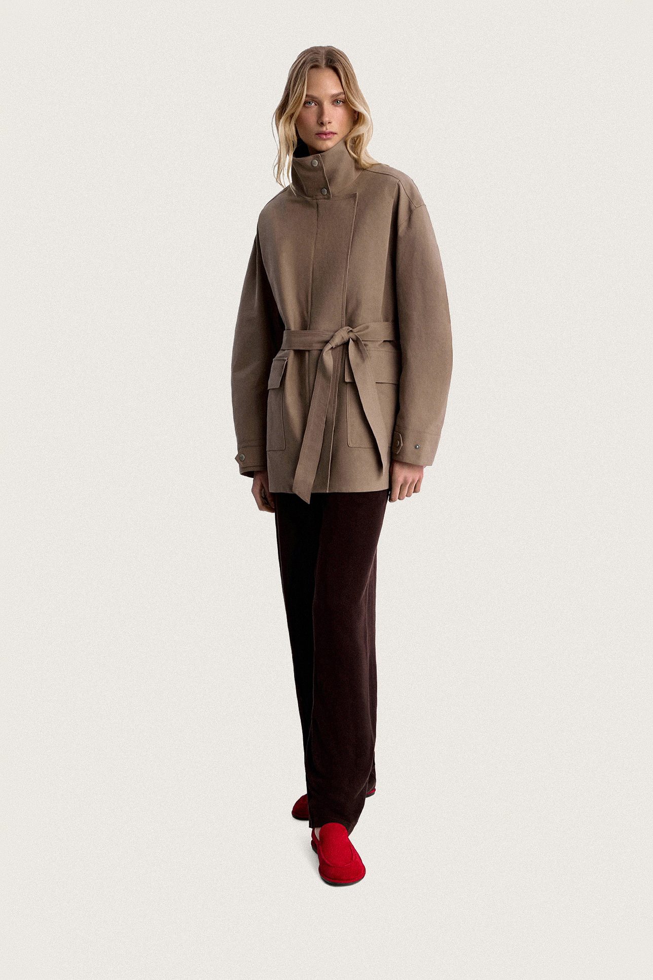 

Куртка-парка с воротником-стойкой, L