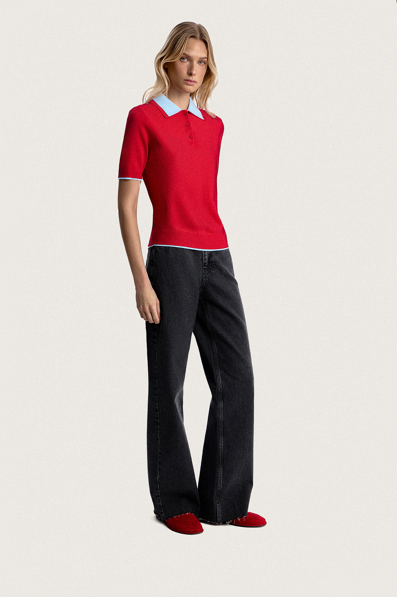 

Джемпер-поло с коротким рукавом, L