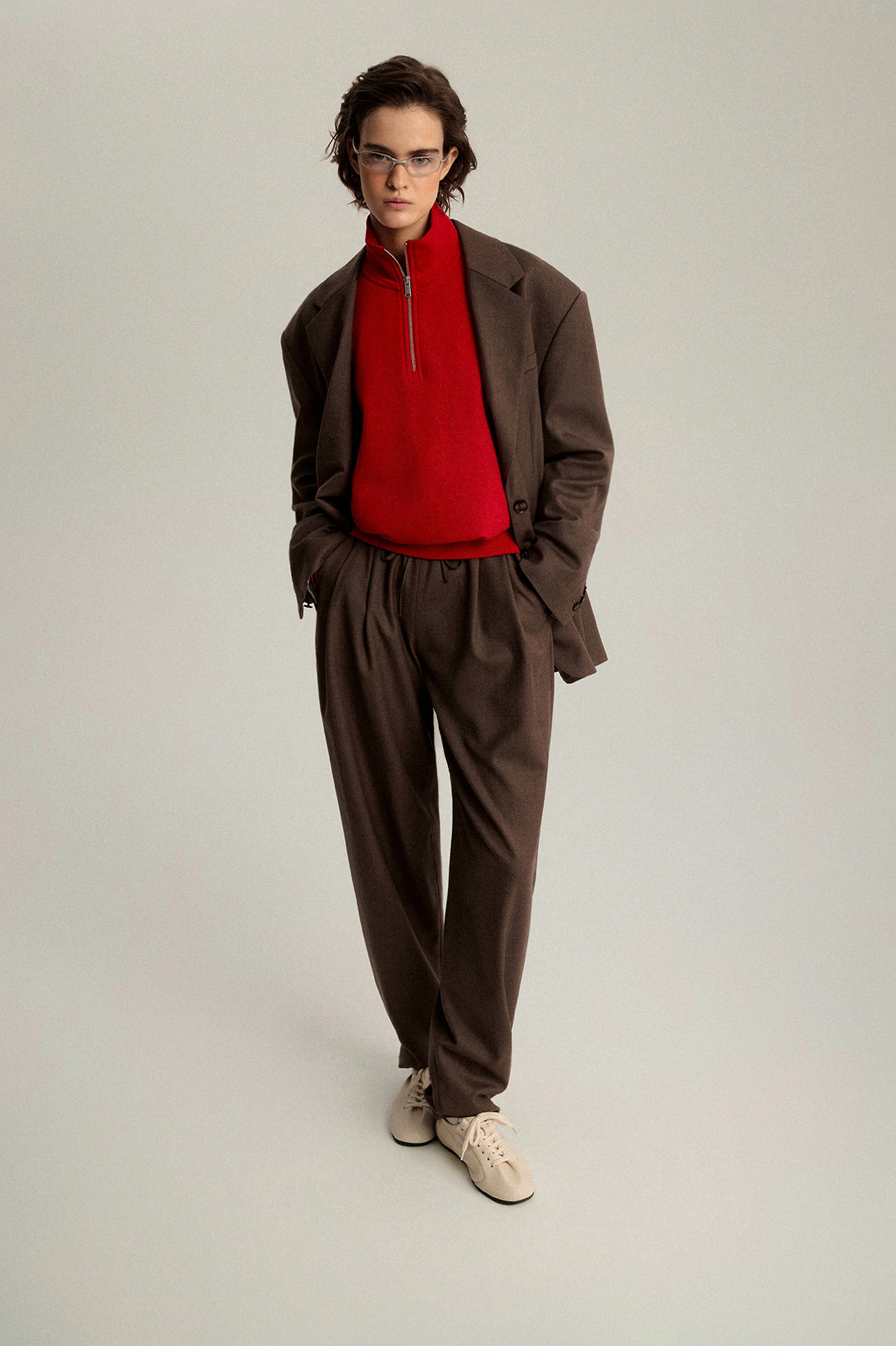 

Брюки из шерсти, кашемира и шелка, L