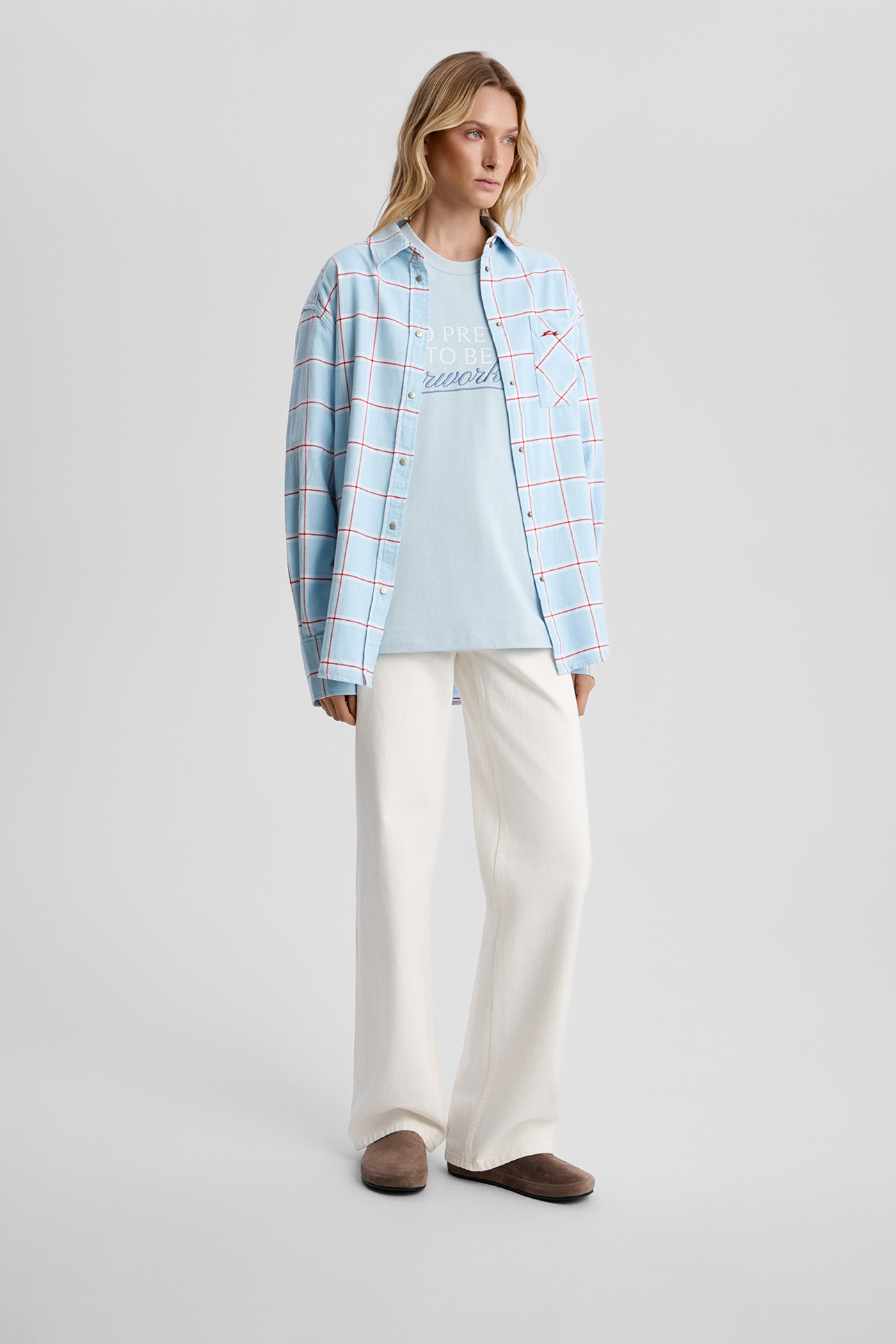 

Рубашка в клетку Oversize, XXS