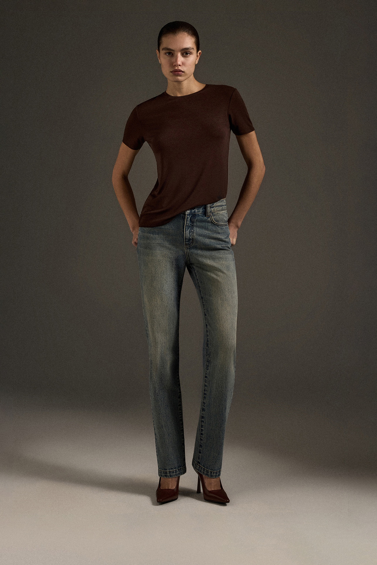 

Джинсы Straight Fit ST207 голубого цвета, 26/32