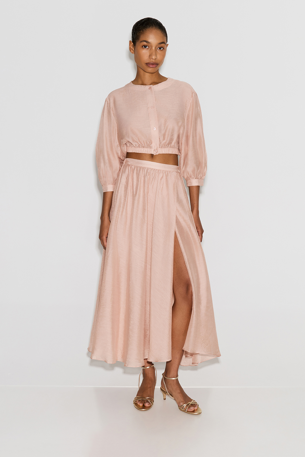 

Топ розового цвета, L