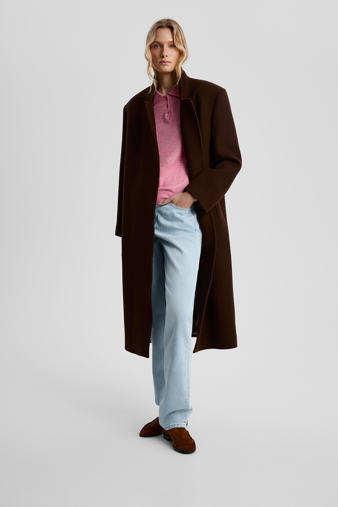 

Джемпер-поло с длинным рукавом, S