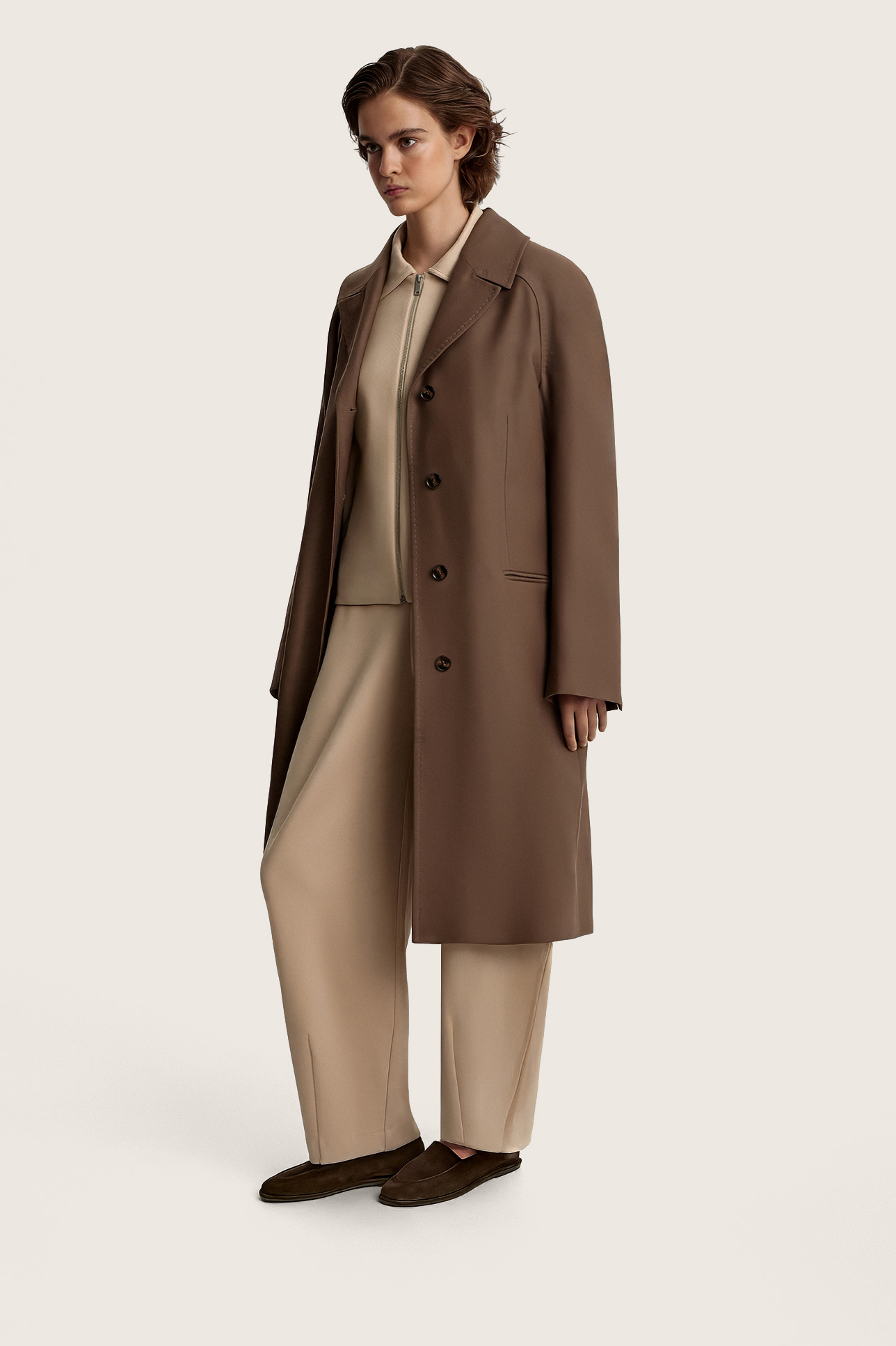 

Пальто из премиальной шерсти, S