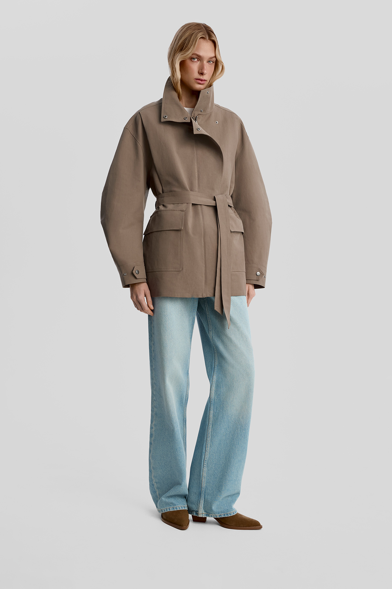 

Куртка-парка с воротником-стойкой, XXS