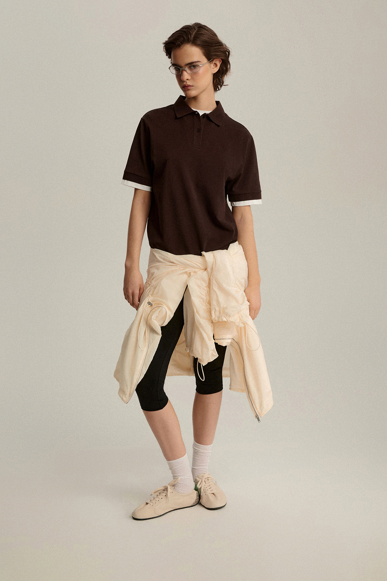 

Поло двухслойное с коротким рукавом, M