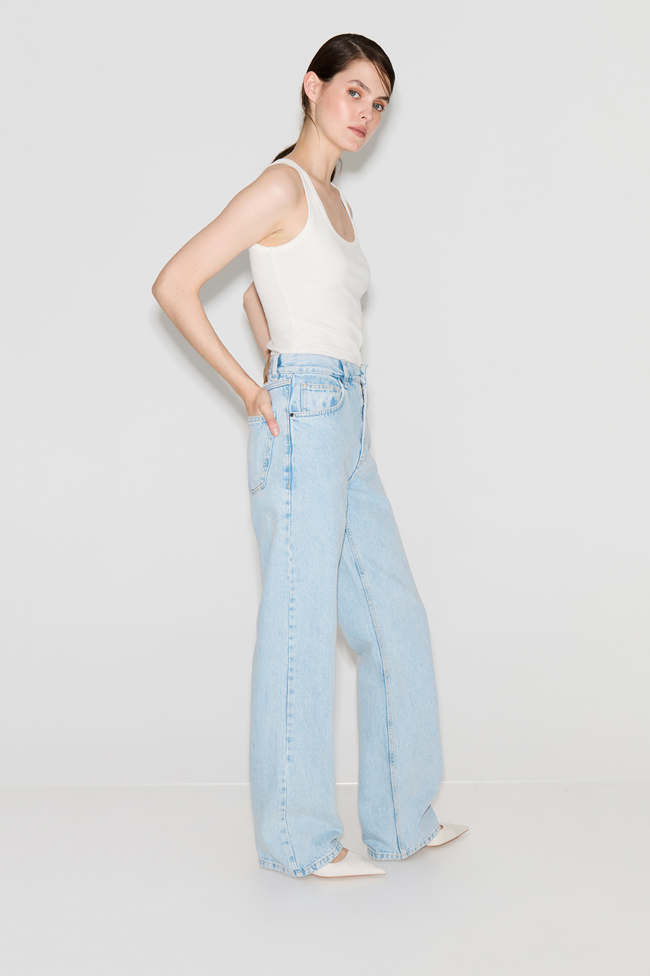 

Джинсы Straight Fit ST100 цвета арктик, 26/30