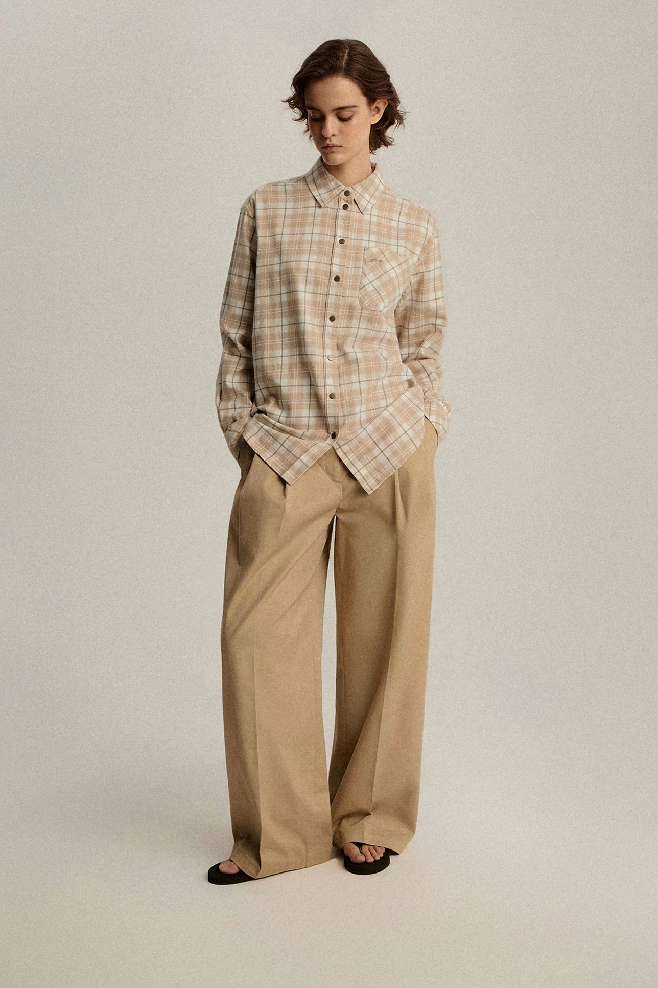 

Рубашка в клетку из хлопка, L