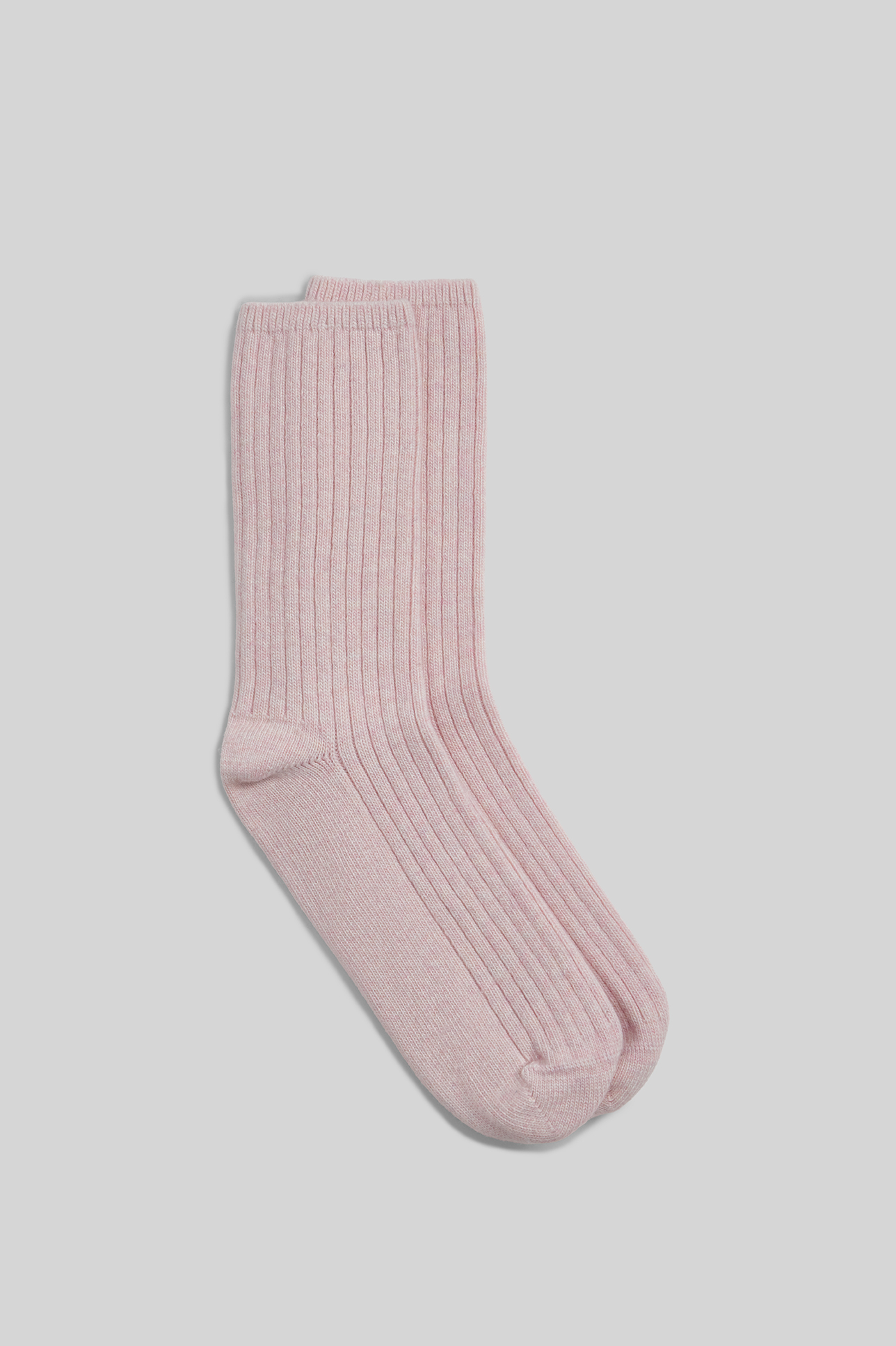 

Носки с добавлением кашемира светло-розового цвета, 23-25