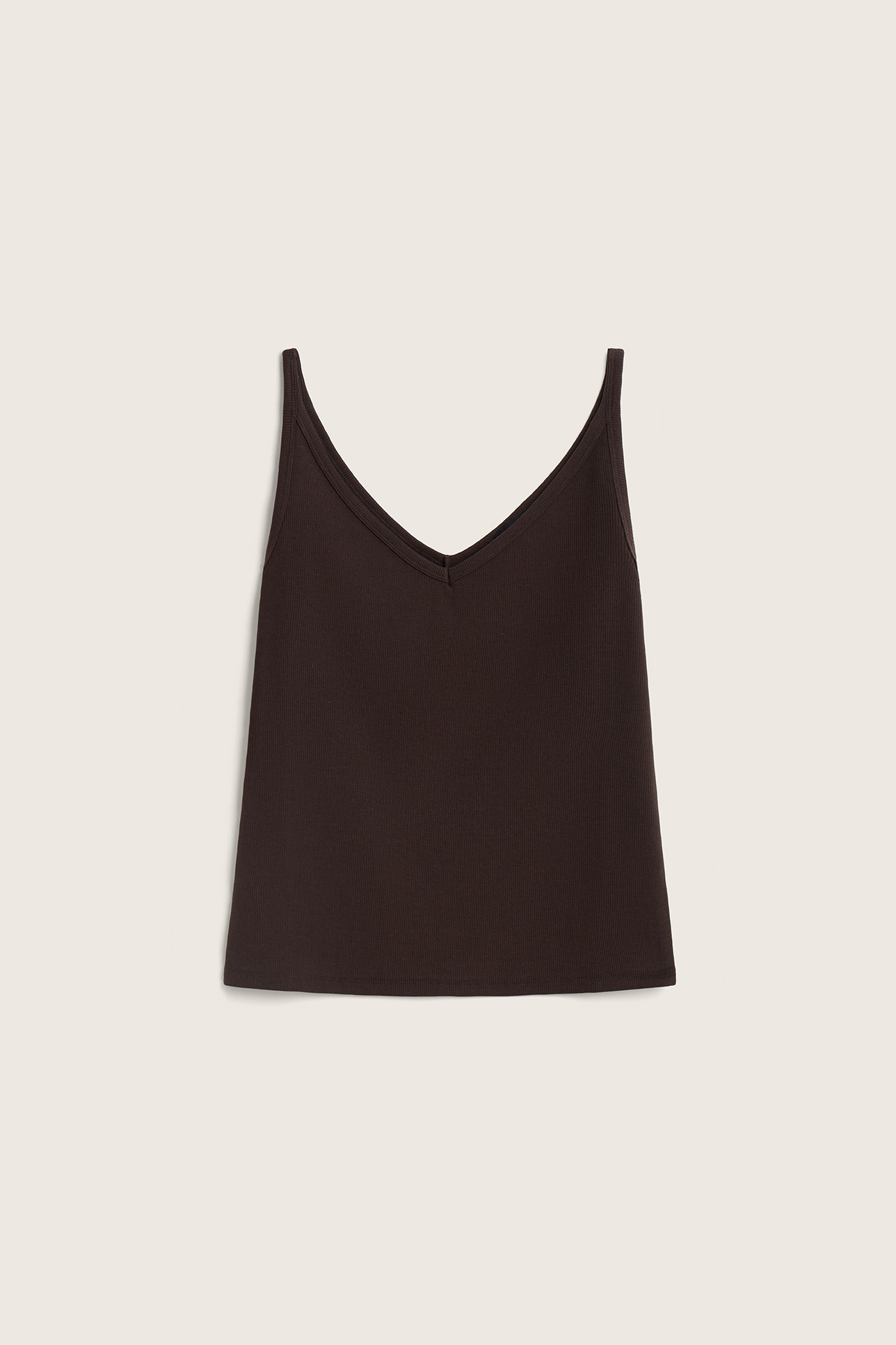 

Топ на тонких бретелях в рубчик, XS