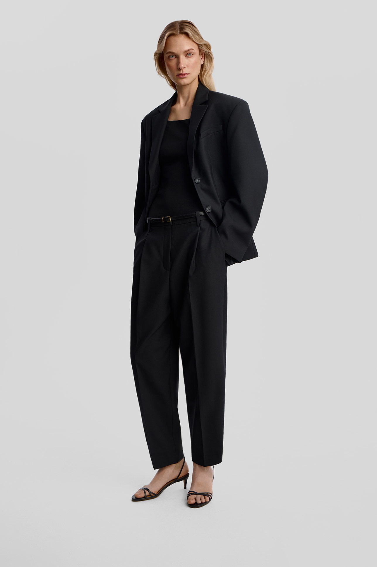 

Однобортный жакет с объемным рукавом, XXS