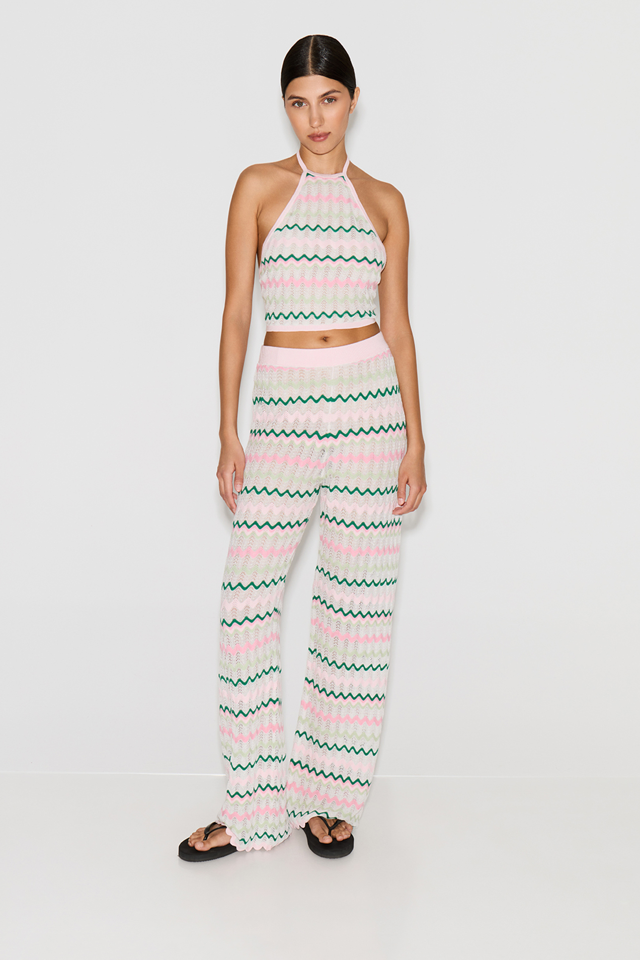 

Брюки ажурные мультиколор, M