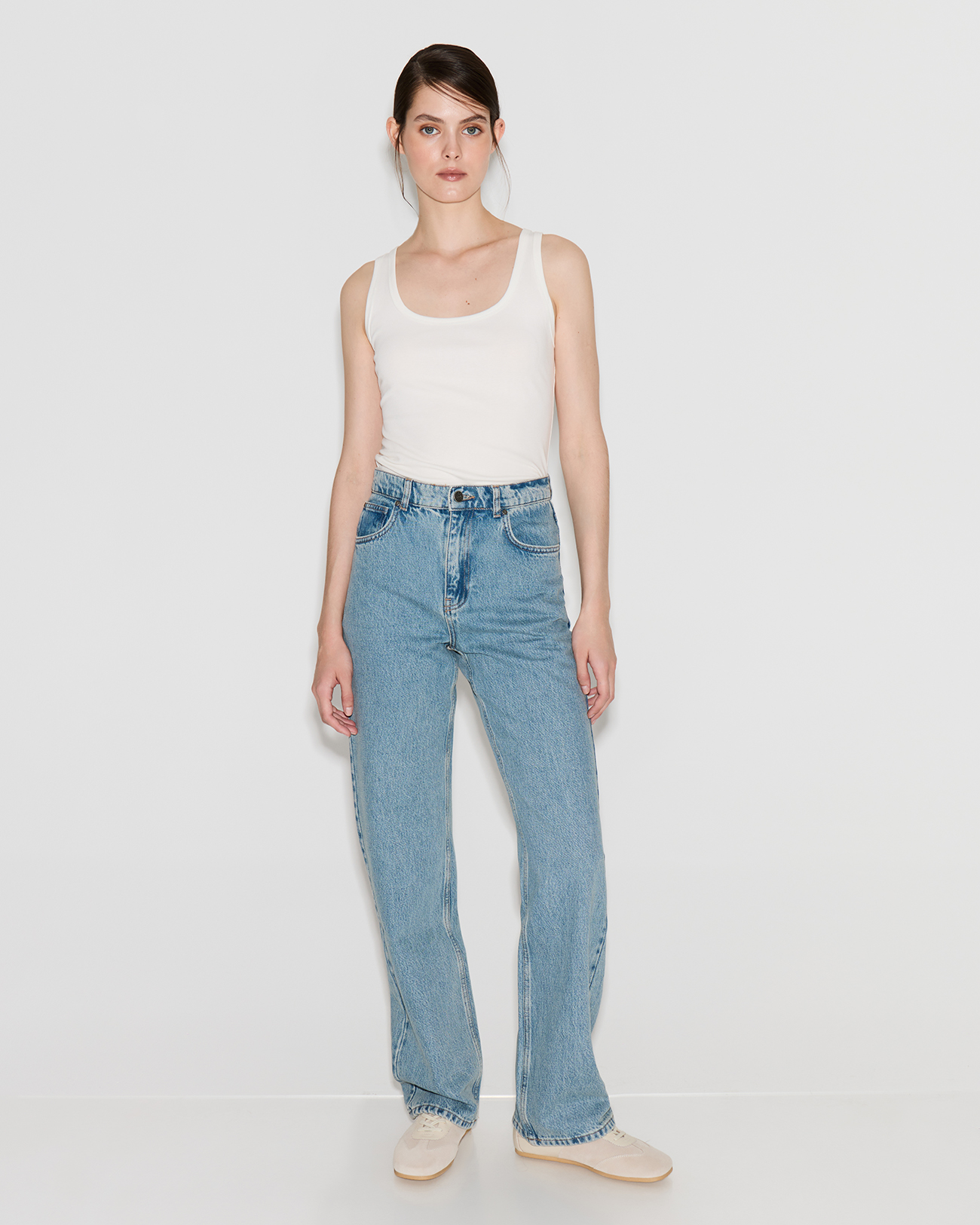 

Джинсы Straight Fit ST100 голубого цвета, 32/32